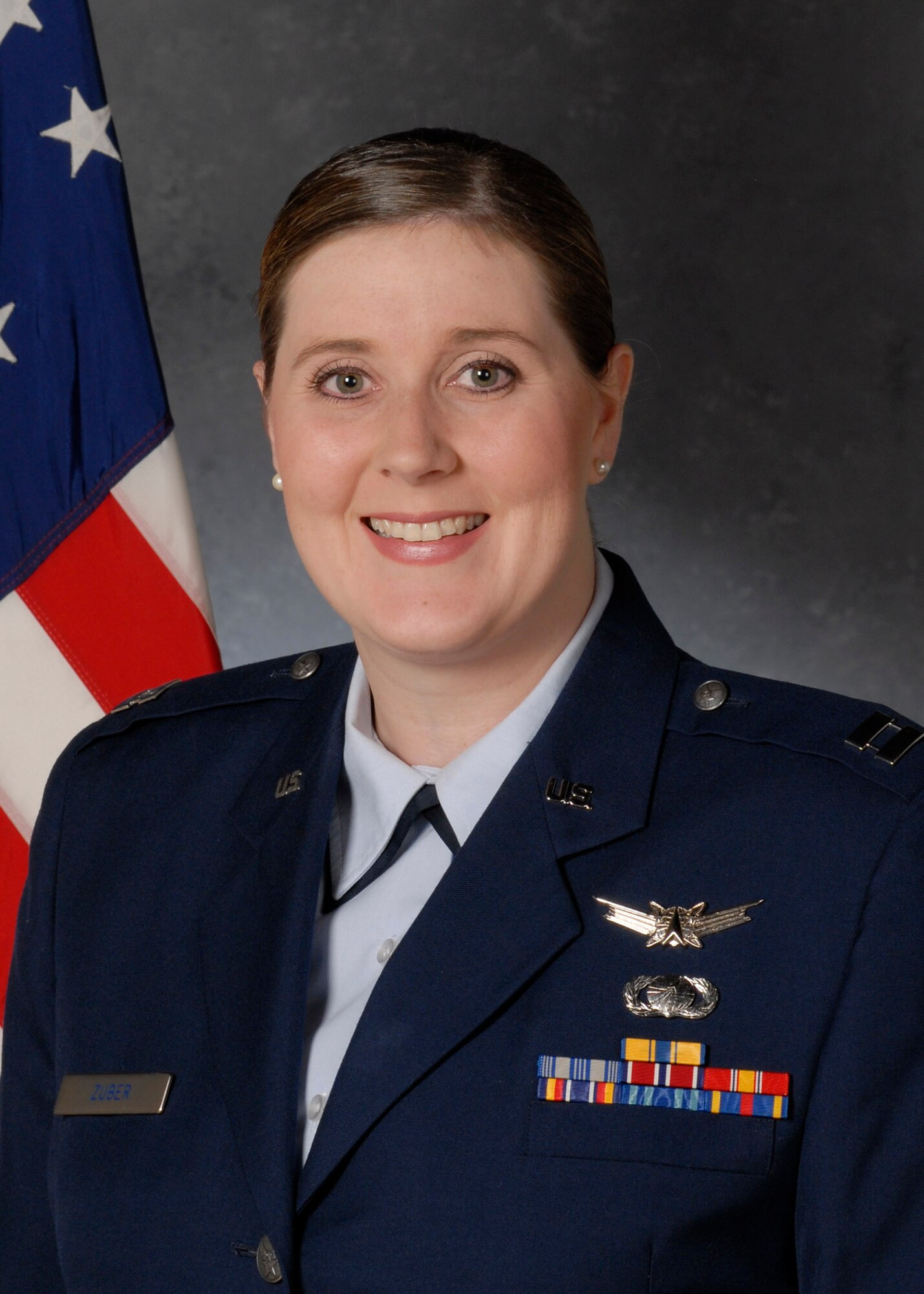 CAPE CANAVERAL AIR FORCE STATION, Fla. -- Capt. Amanda Zuber has been named a co-winner of the national-level "Women in Aerospace Achievement Award." A Space-Based Infrared System Field Program Manager at the 45th Launch Support Squadron here, she will receive her award in the nation's capital Nov. 1. The award "highlights Captain Zuber's outstanding contributions to aerospace and the importance of the 45th Space Wing mission to the nation," said Col. Matthew Skeen, 45th Launch Group Commander.
