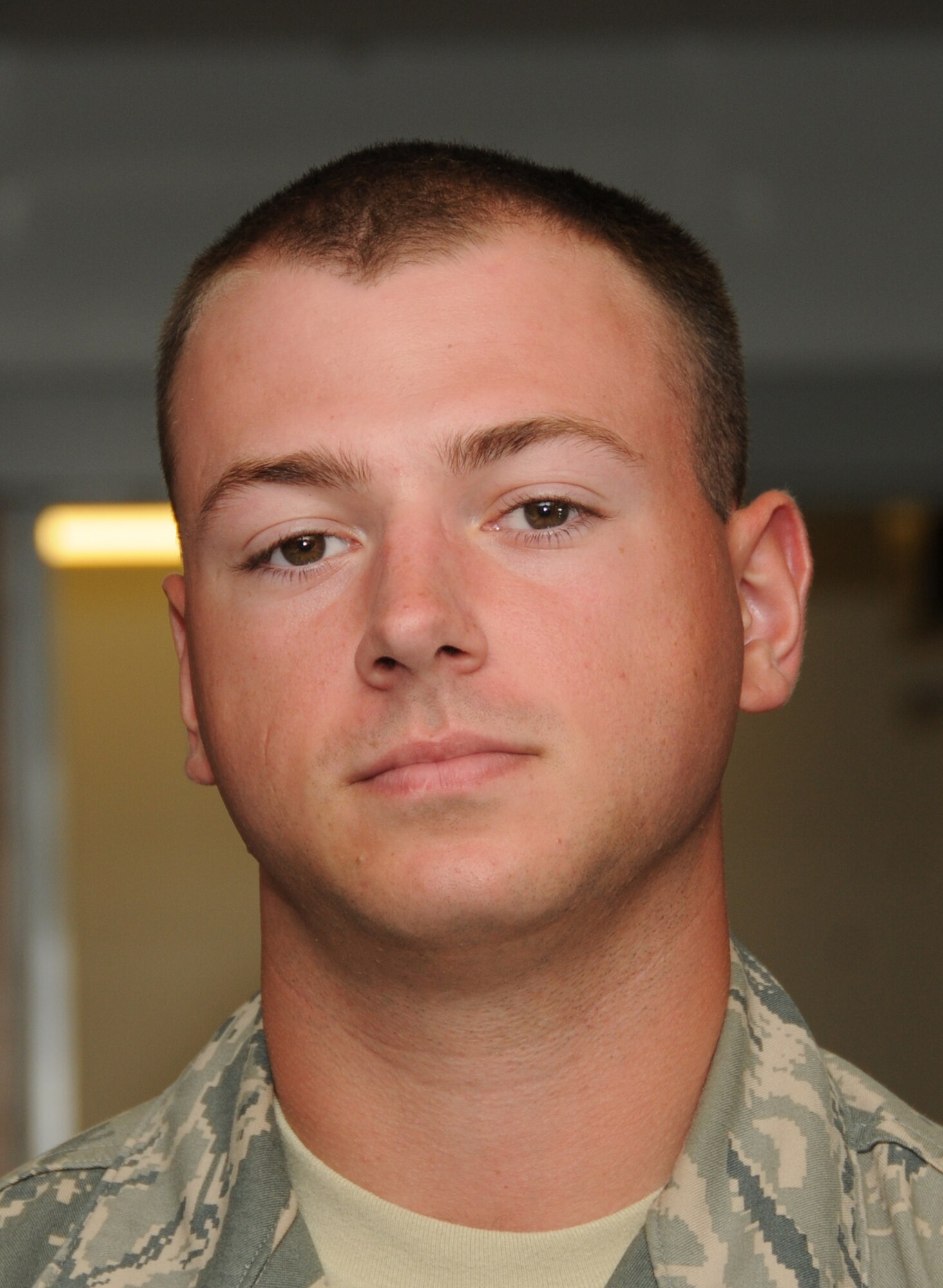 Airmen Basic Kyle Henry graduated Oct. 12 from the electronic principles course in the 335th Training Squadron, Keesler Air Force Base, Miss., with perfect scores.  He is headed to Sheppard Air Force Base, Texas, for additional training. Henry, from Orlando, Fla., continues his training in the communication, navigation and mission systems apprentice course.  (U.S. Air Force photo by Kemberly Groue)