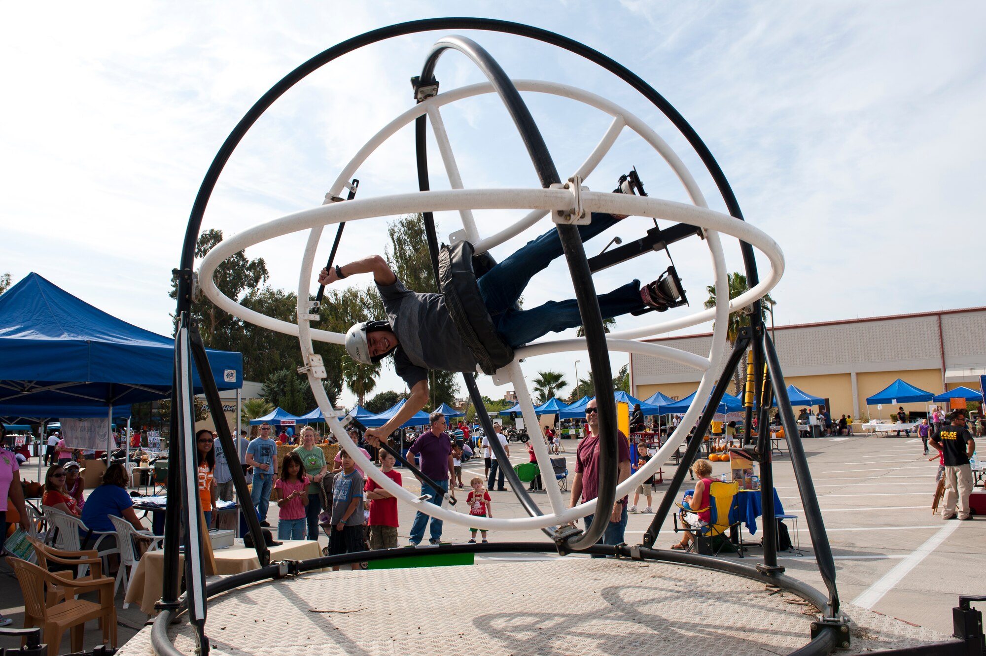 Team Incirlik members attend the annual Fall Fest Oct. 15, 2011, at Incirlik Air Base, Turkey. The event is hosted by the 39th Force Support Squadron and includes a variety of food, activities and base organization booths. (U.S. Air Force photo by Senior Airman Anthony Sanchelli/Released)