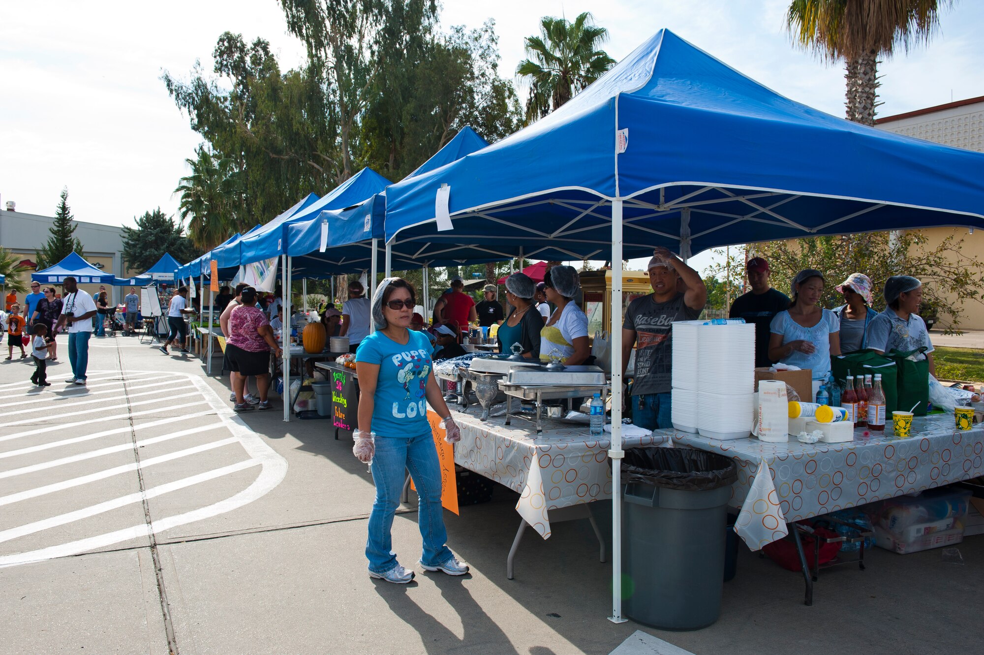 Team Incirlik members attend the annual Fall Fest Oct. 15, 2011, at Incirlik Air Base, Turkey. The event is hosted by the 39th Force Support Squadron and includes a variety of food, activities and base organization booths. (U.S. Air Force photo by Senior Airman Anthony Sanchelli/Released)