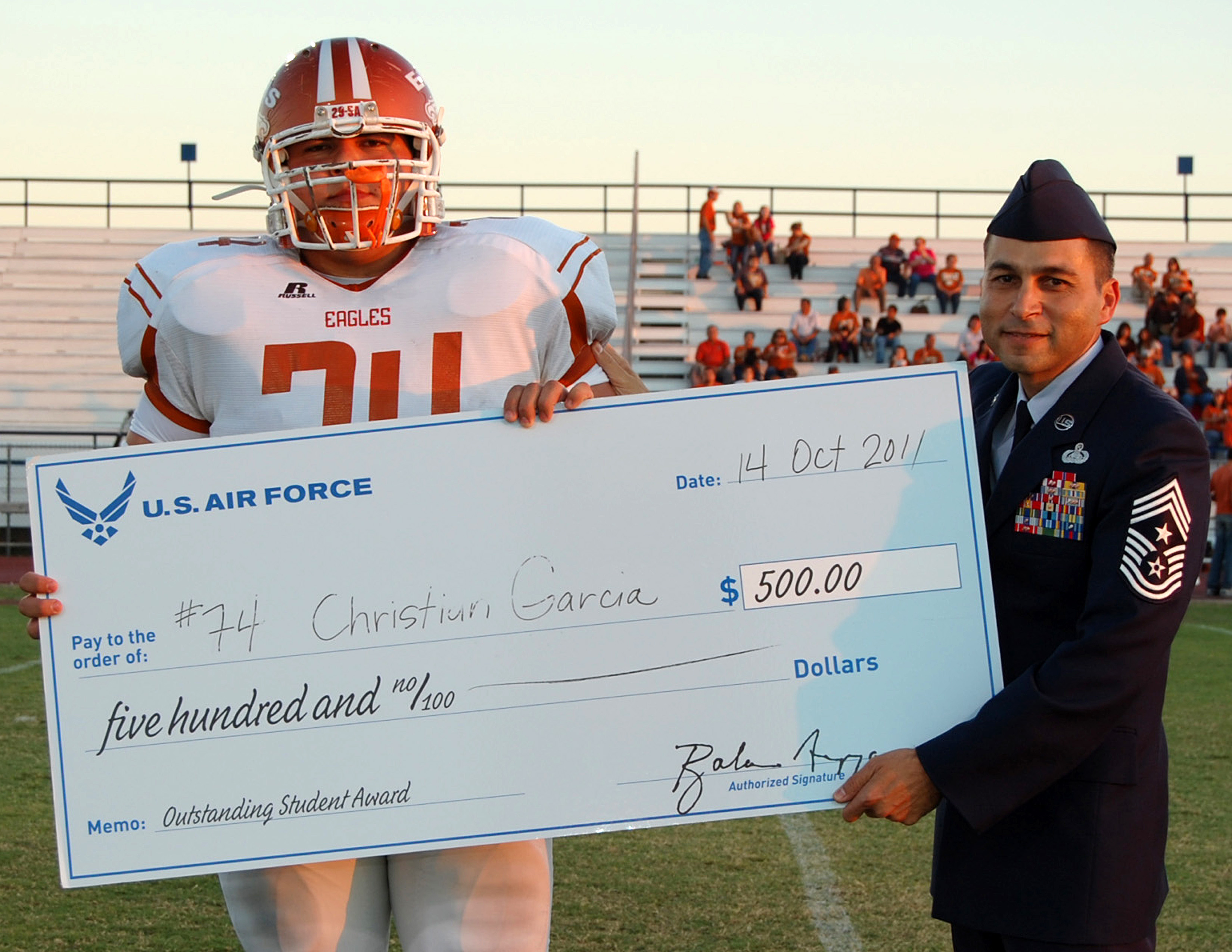 Command Chief At Football Game