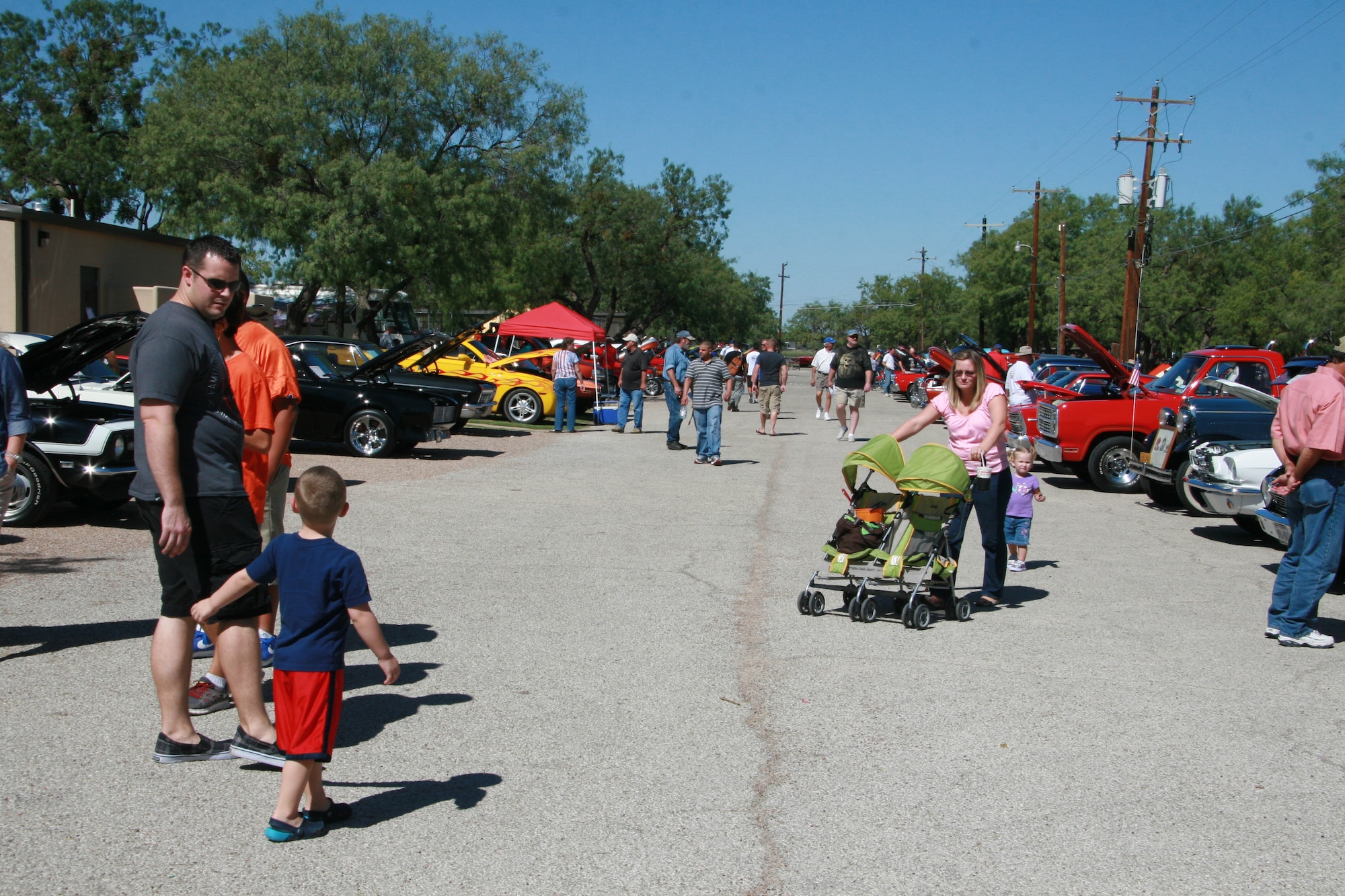 GOODFELLOW AIR FORCE BASE, Texas— More than 1,500 San Angelo community members and Team Goodfellow personnel view 120 vehicles including motorcycles, corvettes and classic cars during the 13th annual Car Show at the Recreation Camp Oct. 15. The Car Show is a free event sponsored by the base. (U.S. Air Force photo/ Julie Manuel)