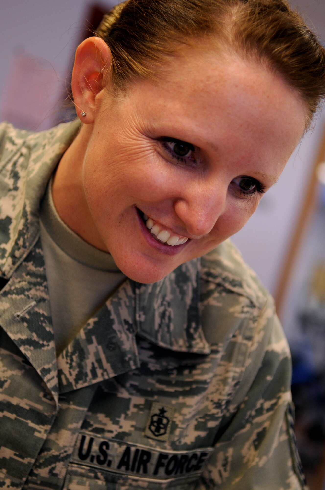 Tech. Sgt. Jamie Reents, 319th Medical Operations Squadron NCO in charge of physical therapy, is the Warrior of the Week for Oct. 20-27. (U.S. Air Force photo/Senior Airman Amanda N. Stencil)