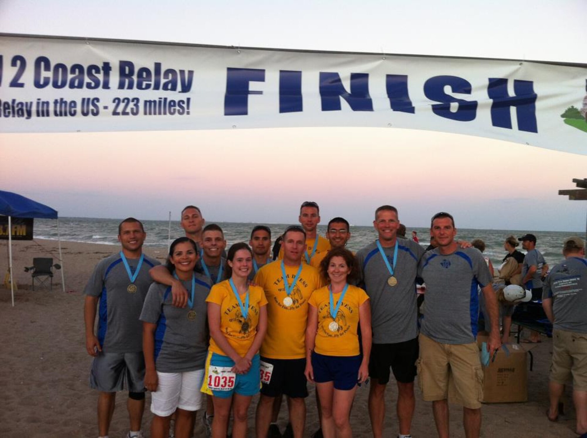 Team Dyess placed first in the Hero’s Division of the 2nd Annual Capital to Coast relay race Oct. 12-15 in support of arthritis research. The 223-mile race from Austin, Texas to Corpus Christi, Texas, took the team 31 hours and 37 minutes and was completed with no injuries.
