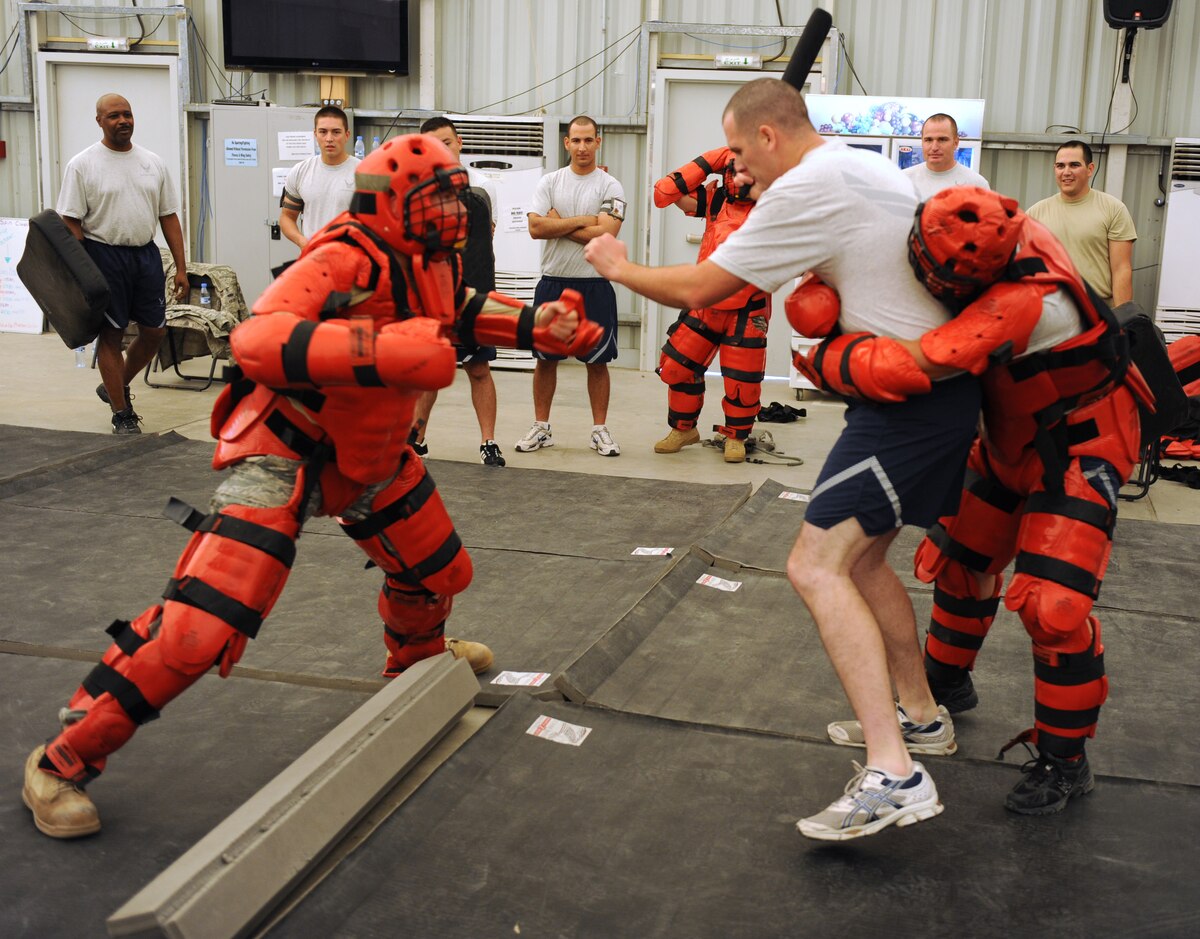 Red men challenge force protection personnel U.S. Air Forces