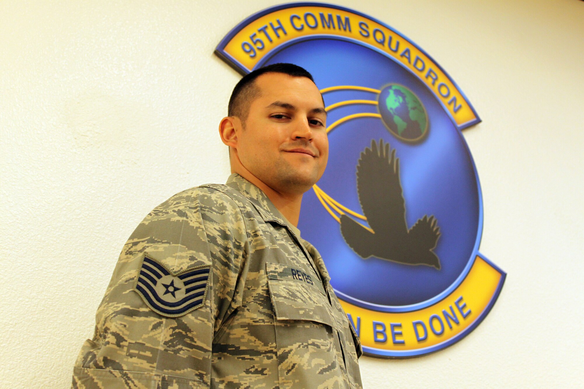 Tech Sgt. Matthew Reyes, Warrior of the Week Oct. 21. (U.S. Air Force Photo by Meredith Mingledorff) 