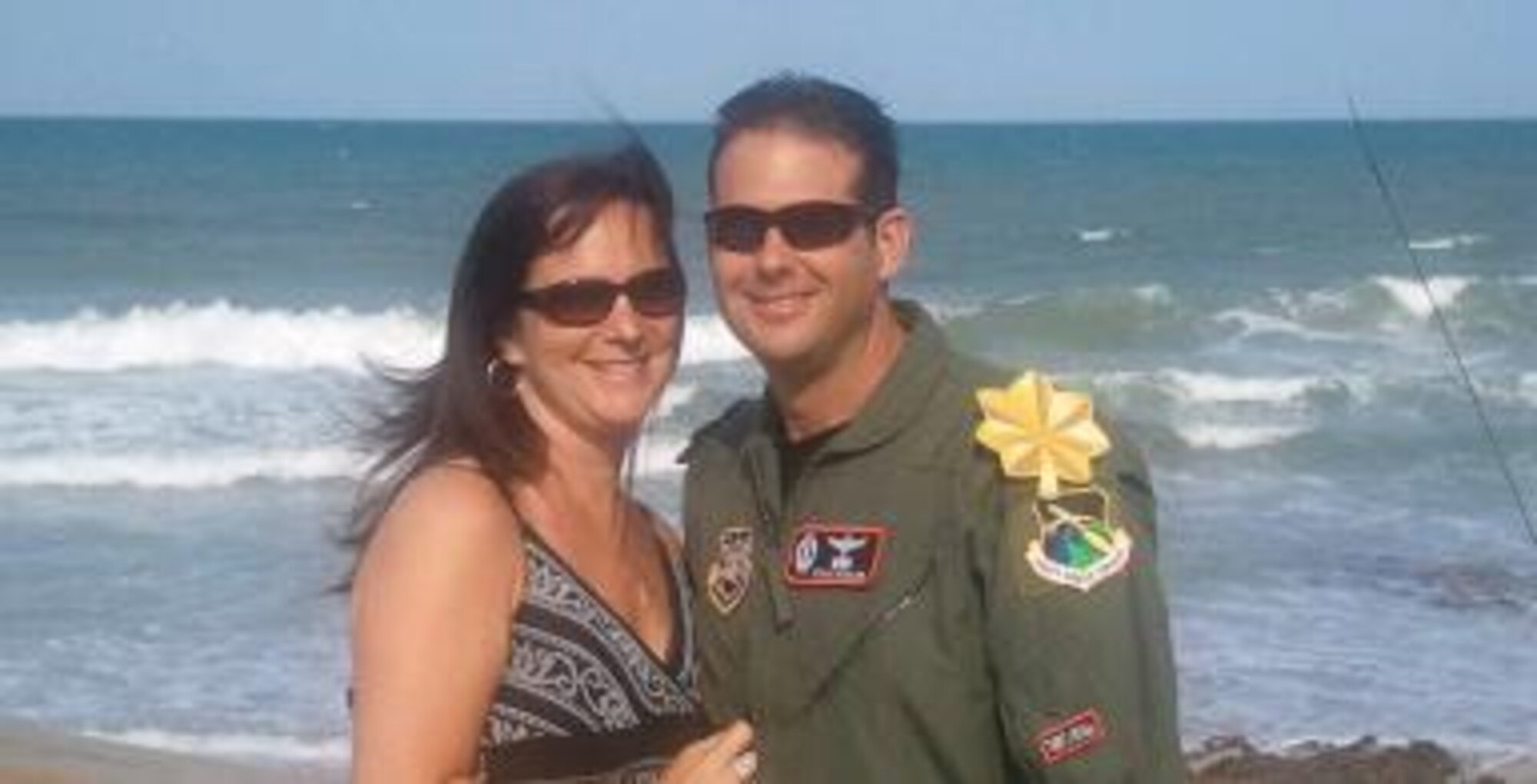 PATRICK AIR FORCE BASE, Fla. -- Maj. (Select) Steve Engler, 17th Test Squadron, Detachment 3, and his wife Gina. (Photo illustration courtesy of Gina Engler)