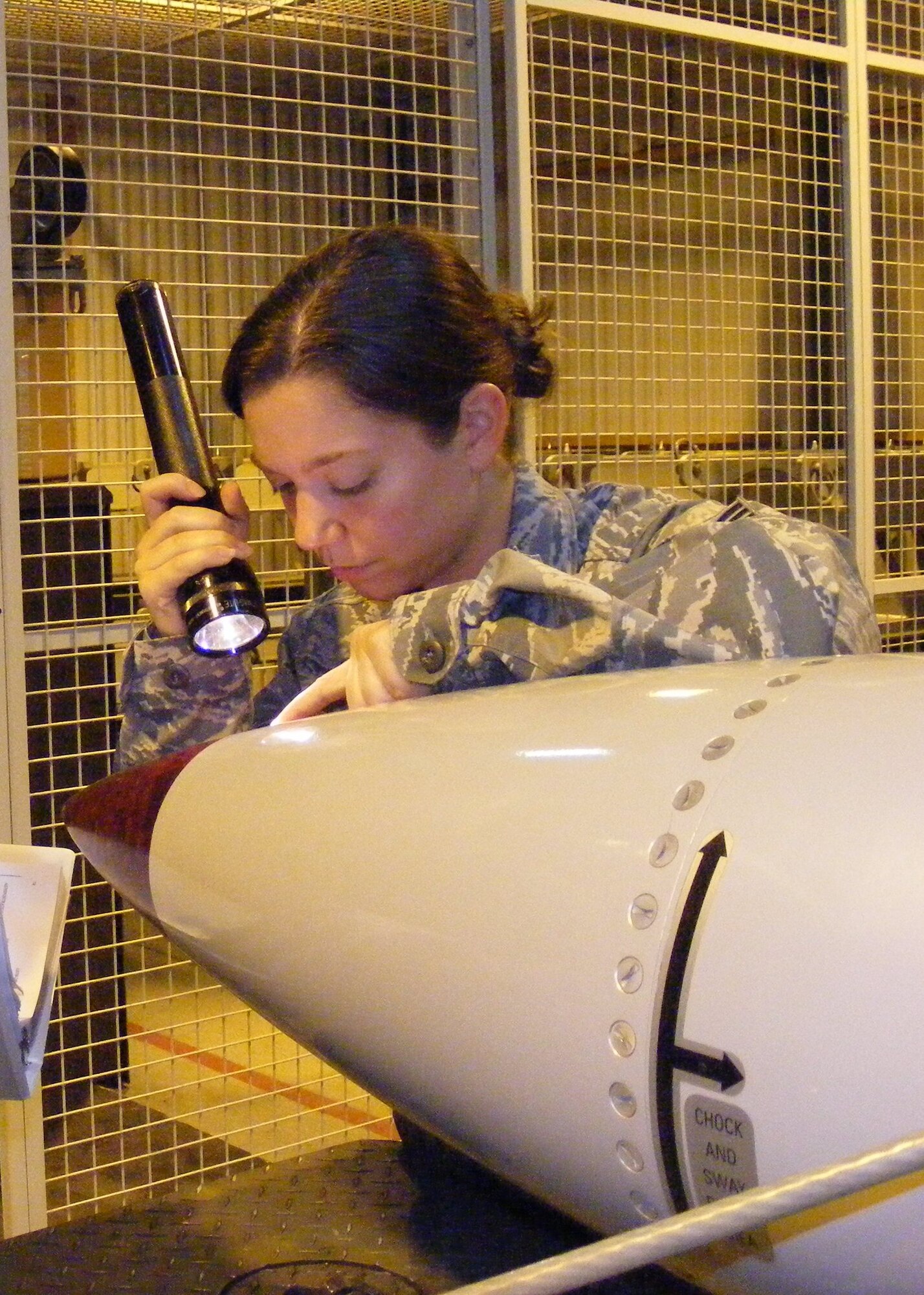 SPANGDAHLEM AIR BASE, Germany -- Staff Sgt. Sarah Caron, 703rd Munitions Support Squadron, is the Super Saber Performer for the week of Oct. 21- 27. (Courtesy Photo)