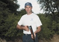 Charles Thompson, a staff sergeant at Lackland’s 690th Intelligence Support Squadron, placed first in Class A Browning 20 Gauge and Krieghoff 28 Gauge individual events at the World Skeet Shoot in San Antonio, Texas. (U.S. Air Force photo/Robbin Cresswell)
