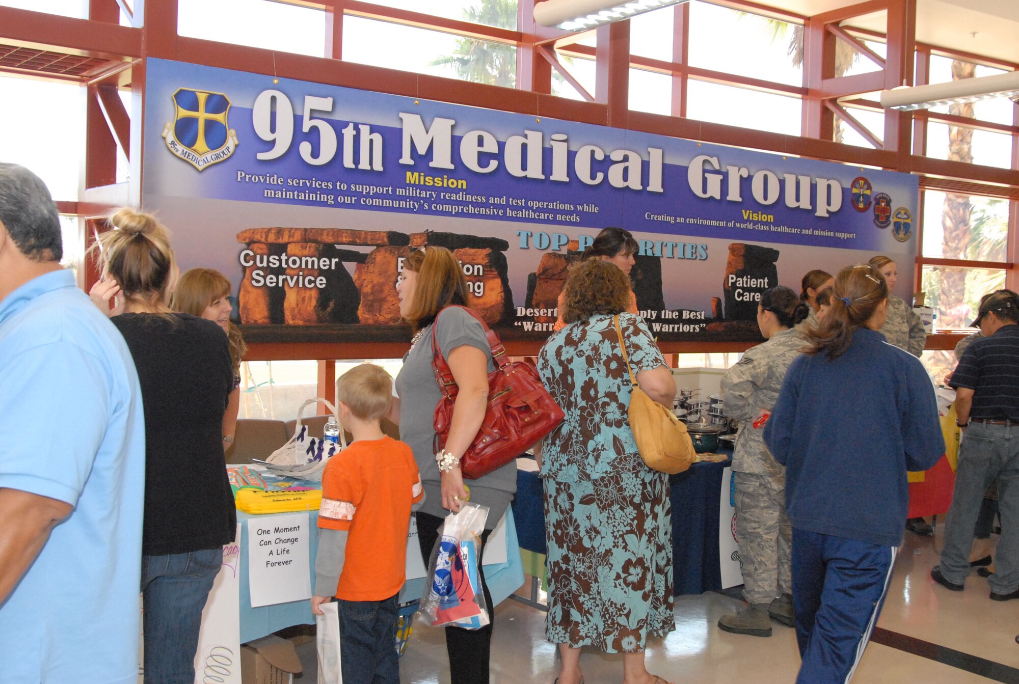 95th Medical Group's Health Awareness Expo here Oct. 12. (U.S. Air Force Photo by Diane Betzler) 
