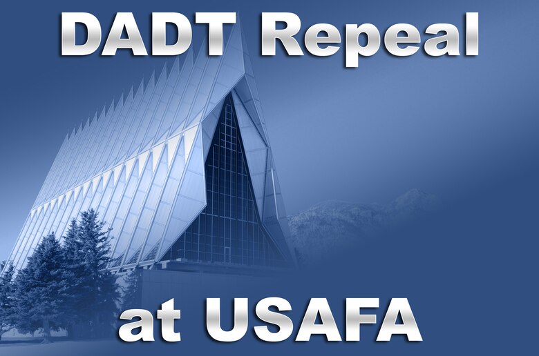A panel comprising the Air Force Academy's senior chaplain, the chief diversity officer, an attorney with the judge advocate office and a professor in the Behavioral Sciences and Leadership Department spoke about the repeal of Don't Ask Don't Tell and its effects on the Air Force Academy in early October. (U.S. Air Force image/Don Branum)