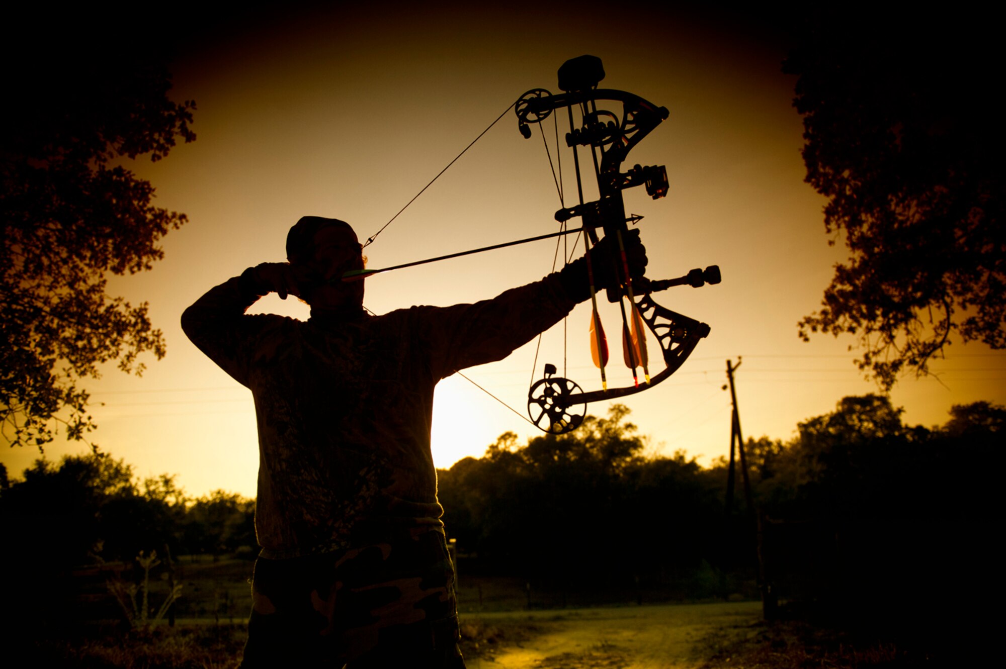 HEAD HUNTER - Call him Mr. October. It’s Curtis Hahn’s favorite month of the year because it marks the start of deer hunting season and time for him to take aim with his beloved bow and arrows. (Photo by Tech. Sgt. Samuel Bendet)
