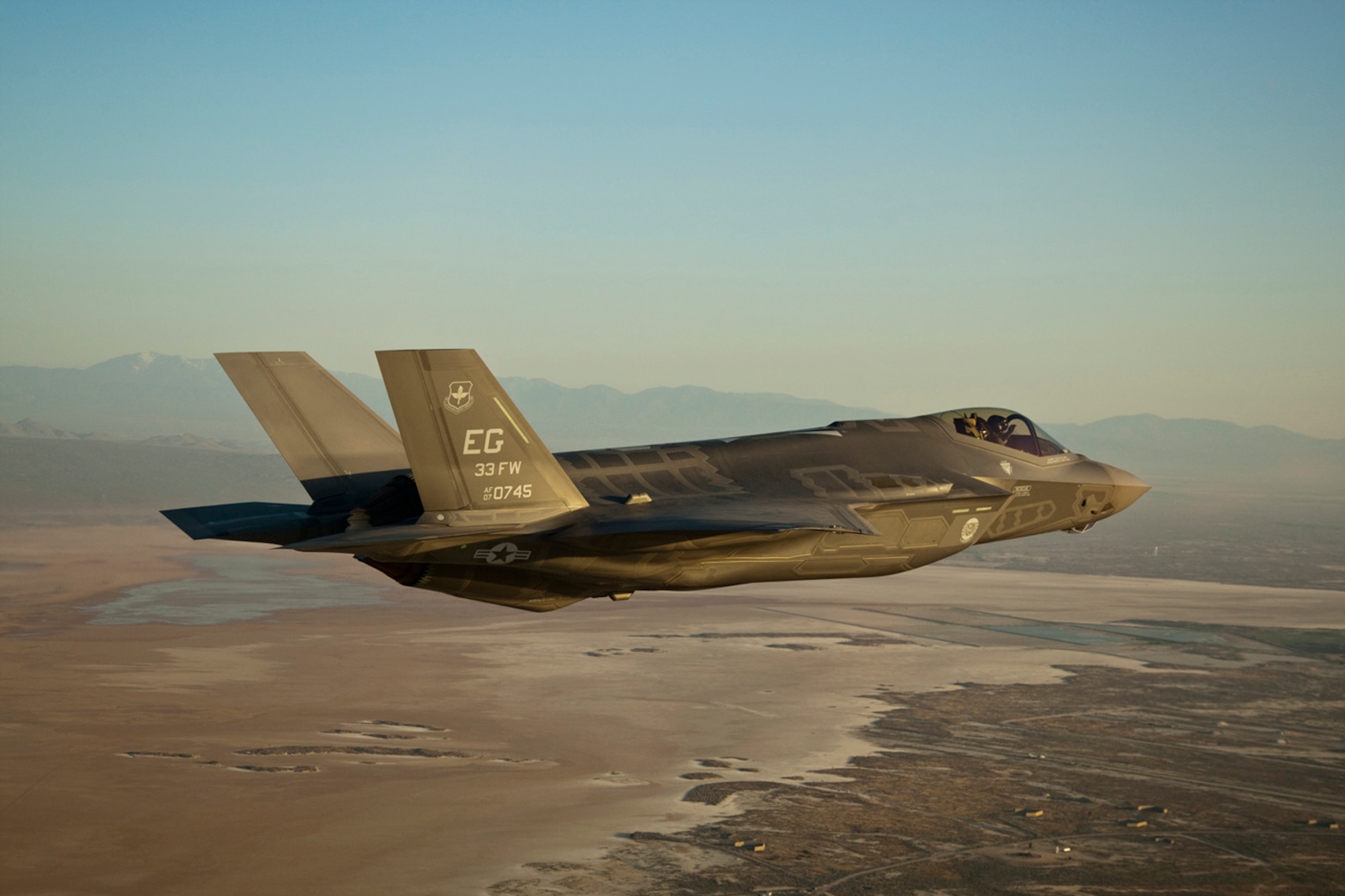 LIGHTNING STRIKE IN FLORIDA - F-35 lightning ii arrives at Eglin with first air force pilot at the joint strike fighter’s controls (photo by Darin Russell/Lockheed Martin)
