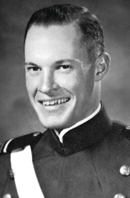 Capt. Thomas Clark, pictured here as an Air Force Academy cadet, was declared missing in action after his F-100D Super Sabre was shot down over the Savannakhet Province of Laos Feb. 8, 1969. His remains were returned to his family in Emporium, Pa., and he was buried with military honors Oct. 22, 2011. (U.S. Air Force photo) 
