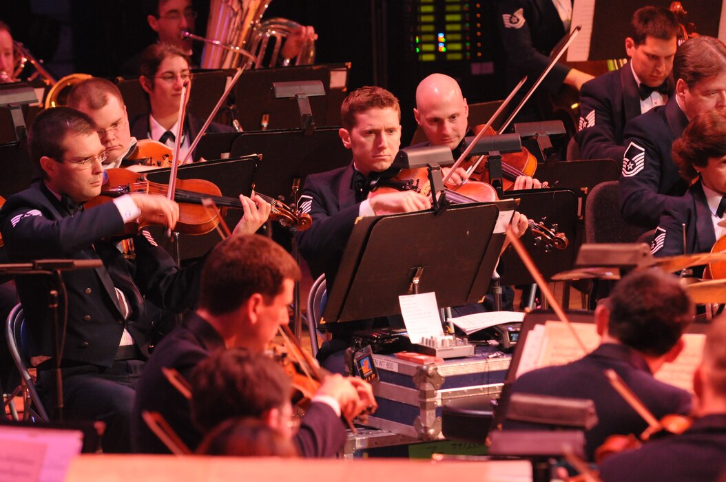 Members of the Air Force Strings perform at DAR Constitution Hall