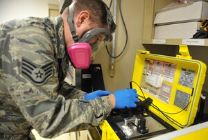 MOUNTAIN HOME AIR FORCE BASE, Idaho – Staff Sgt. James Sempter  serves as a 366th Bioenvironmental Engineering Technician and was selected as the squadron’s Warrior of the Week. (U.S. Air Force photo by Airman 1st Class Heather Hayward)