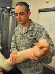 MOUNTAIN HOME AIR FORCE BASE, Idaho – Staff Sgt. Manuel Carrillo serves as a 366th NCOIC Health Promotions Flight and was selected as the squadron’s Warrior of the Week. (U.S. Air Force photo by Airman 1st Class Heather Hayward)