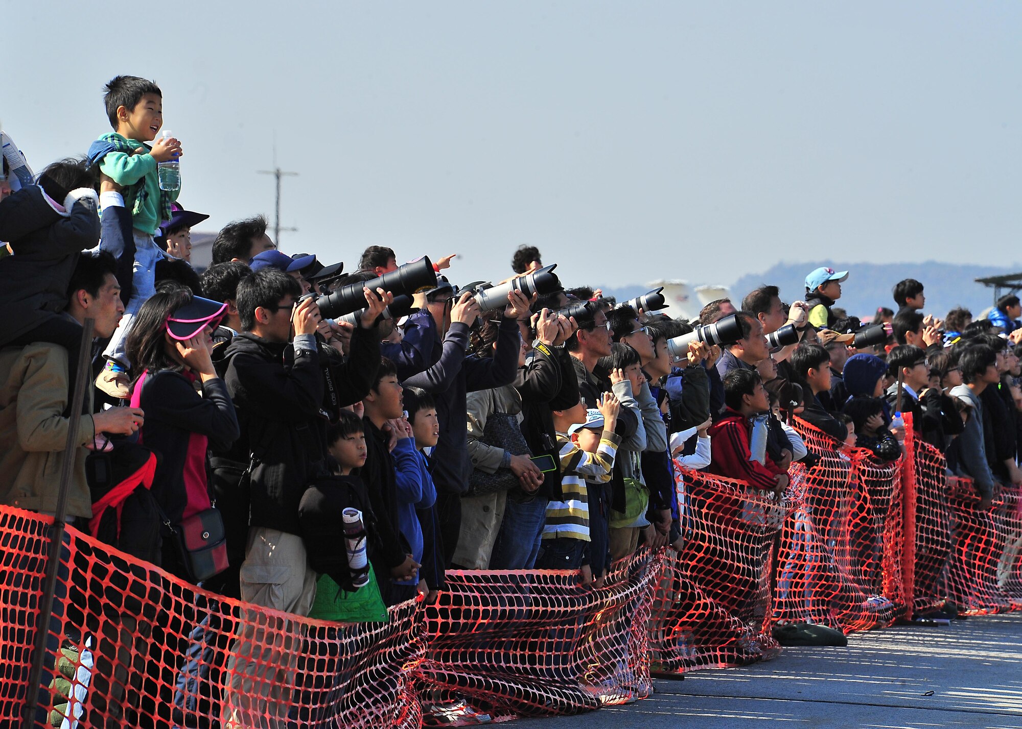 More than 50,000 service members and Korean spectators looked toward the sky and witnessed aerial stunts, jumps and performances from across the globe, at Air Power Day 2011 here, Oct. 29 and 30.  (U.S. Air Force Photo by/Staff Sgt. Daylena Gonzalez)
