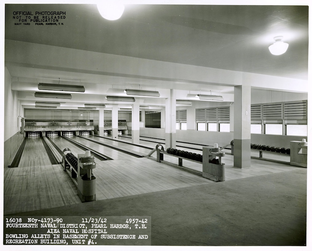 Until the mid 1980s, there was a bowling alley here, used by Aiea Naval Hospital as therapy for patients injured during World War II. Today, the location is home to the Joint Interagency Task Force West.  The building that currently headquarters U.S. Marine Corps Forces, Pacific was once the primary rear-area hospital for the Navy and Marine Corps during World War II.