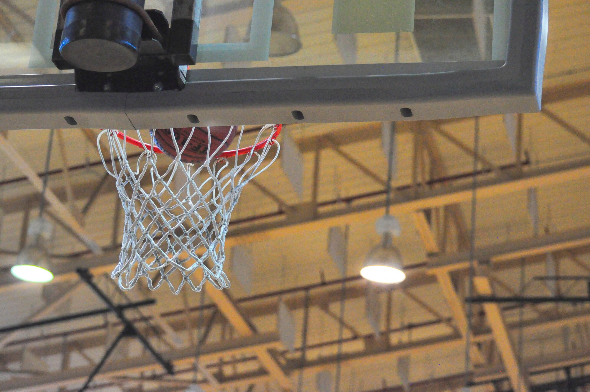Tryouts for the men's base basketball team continue Aug. 27 and 28 in the base gym. The coaches ran the players through basic offensive and defense drills. For those interested in trying out for the team call the fitness center at 784-5568. (U.S. Air Force photo/Tech. Sgt. Chad Thompson)