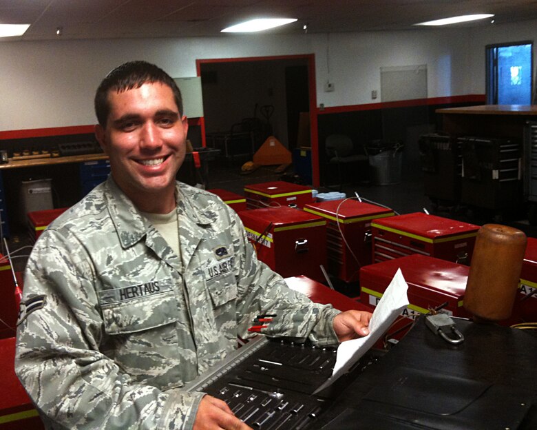 Airman 1st Class Wade Hertaus