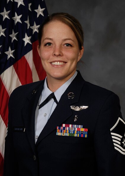 WRIGHT-PATTERSON AIR FORCE BASE, Ohio - Master Sgt. Stephanie Strickland, 445th Aeromedical Evacuation Squadron instructor and examiner, was selected as the Air Force Reserve Command Outstanding Aeromedical Evacuation Technician Senior Noncommissioned Officer of the Year. (Courtesy photo)