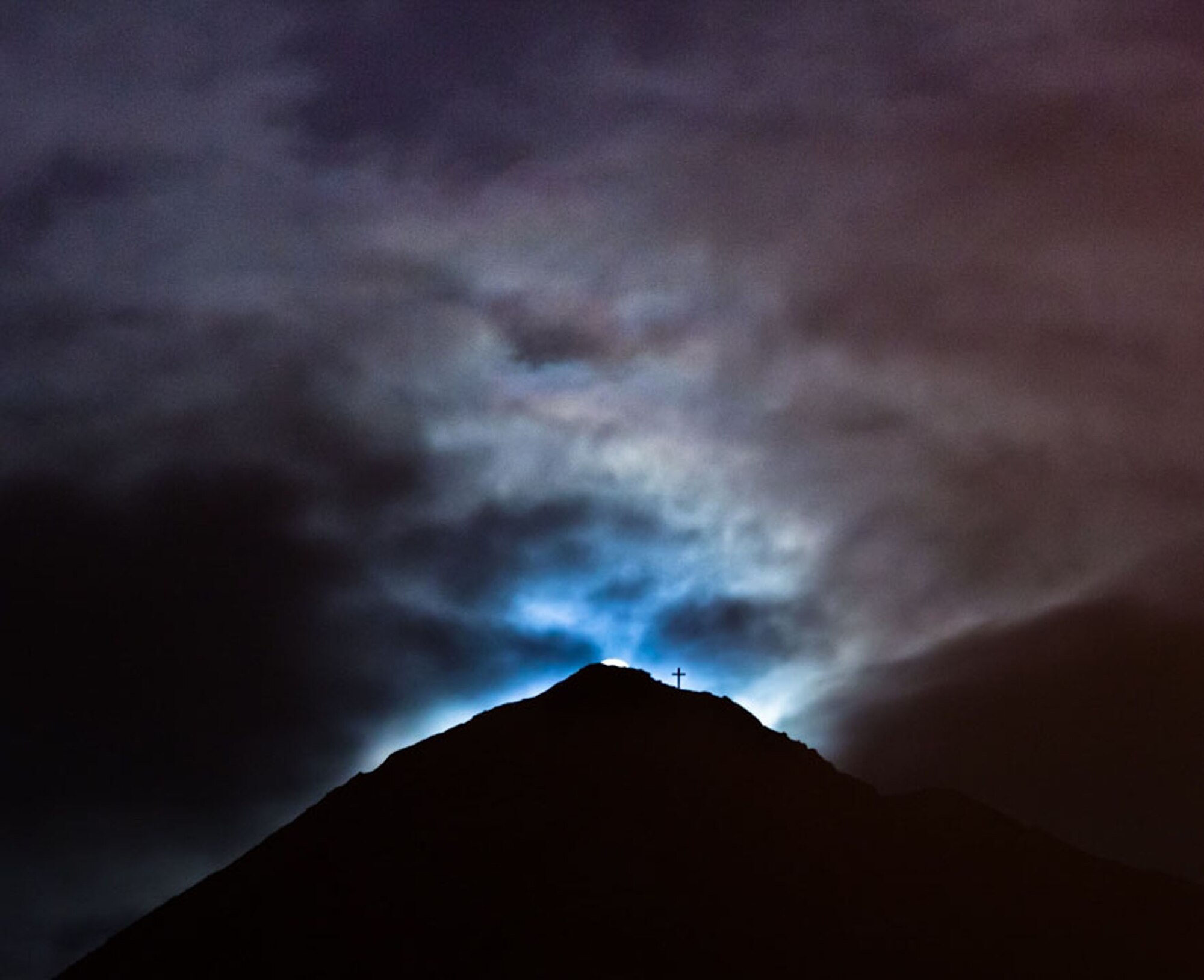 In a breathtaking but mysterious display, the moon begins to rise over the landscape in frozen Antarctica. (Courtesy photo)