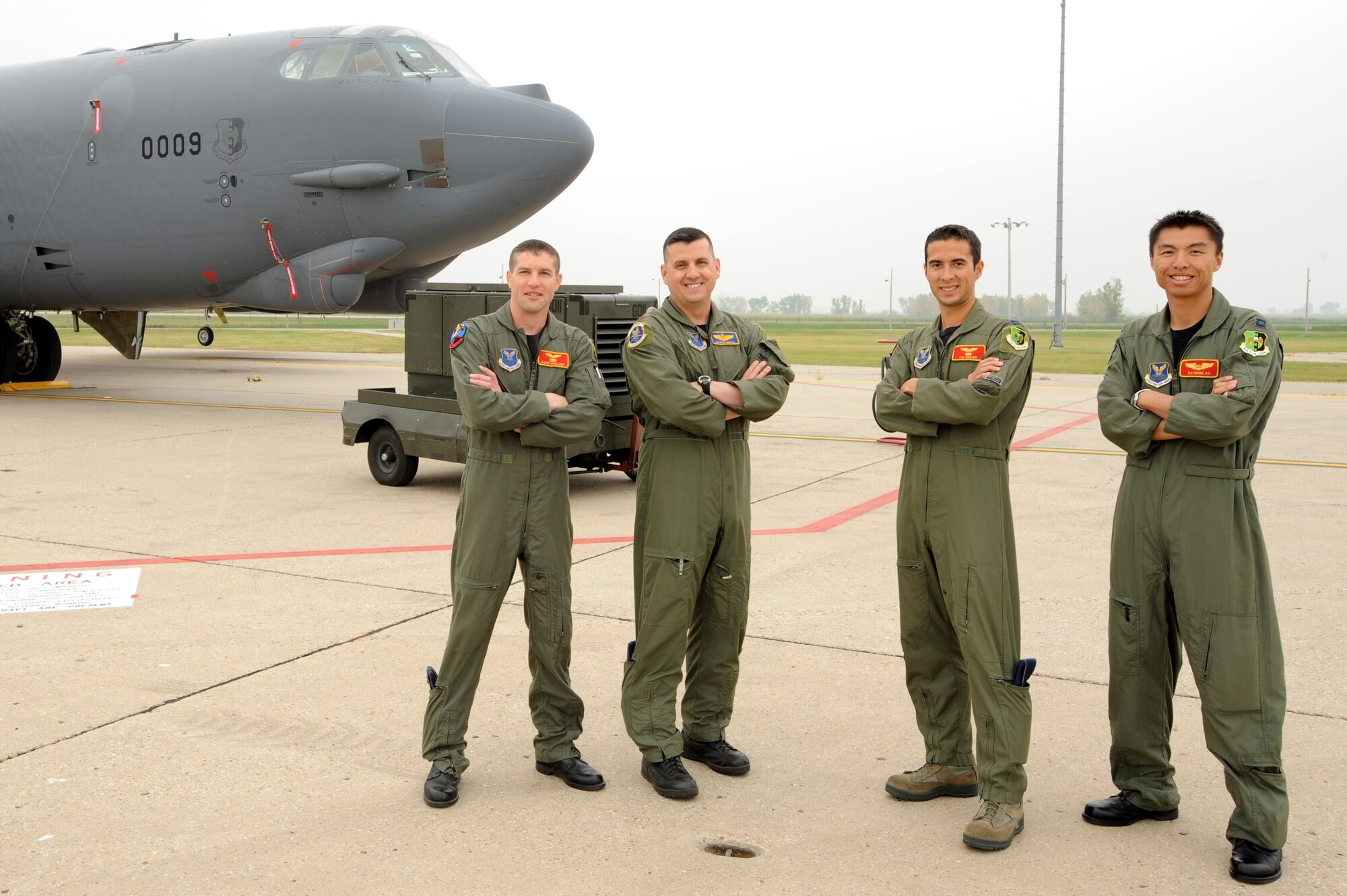 MINOT AIR FORCE BASE, N.D. -- A crew of Airmen from the 23rd Bomb Squadron achieved a historic high flight over the geographical North Pole in a B-52H Stratofortress, while en route to the 2011 Moscow International Air and Space Aviation Salon in Russia, which took place Aug. 16-21. Various models of U.S. military aircraft, equipment and approximately 100 aircrew and support personnel from U.S. bases in Europe and the U.S. participated in MAKS 2011. (U.S. Air Force Photo/Senior Airman Aaron-Forrest Wainwright)