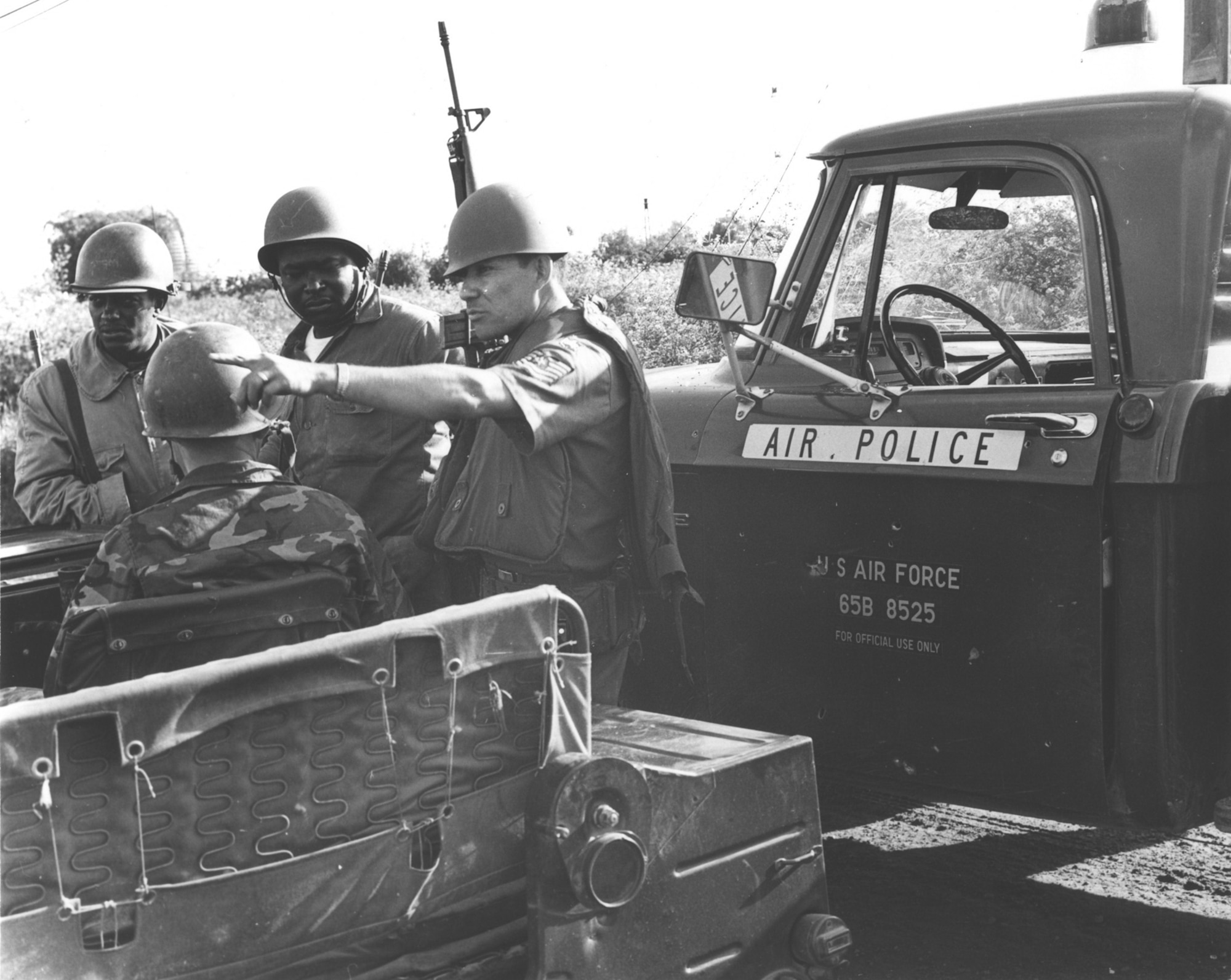 U.S. Air Force Air Police in South Vietnam in 1966. (Image courtesy of the Security Forces Museum).