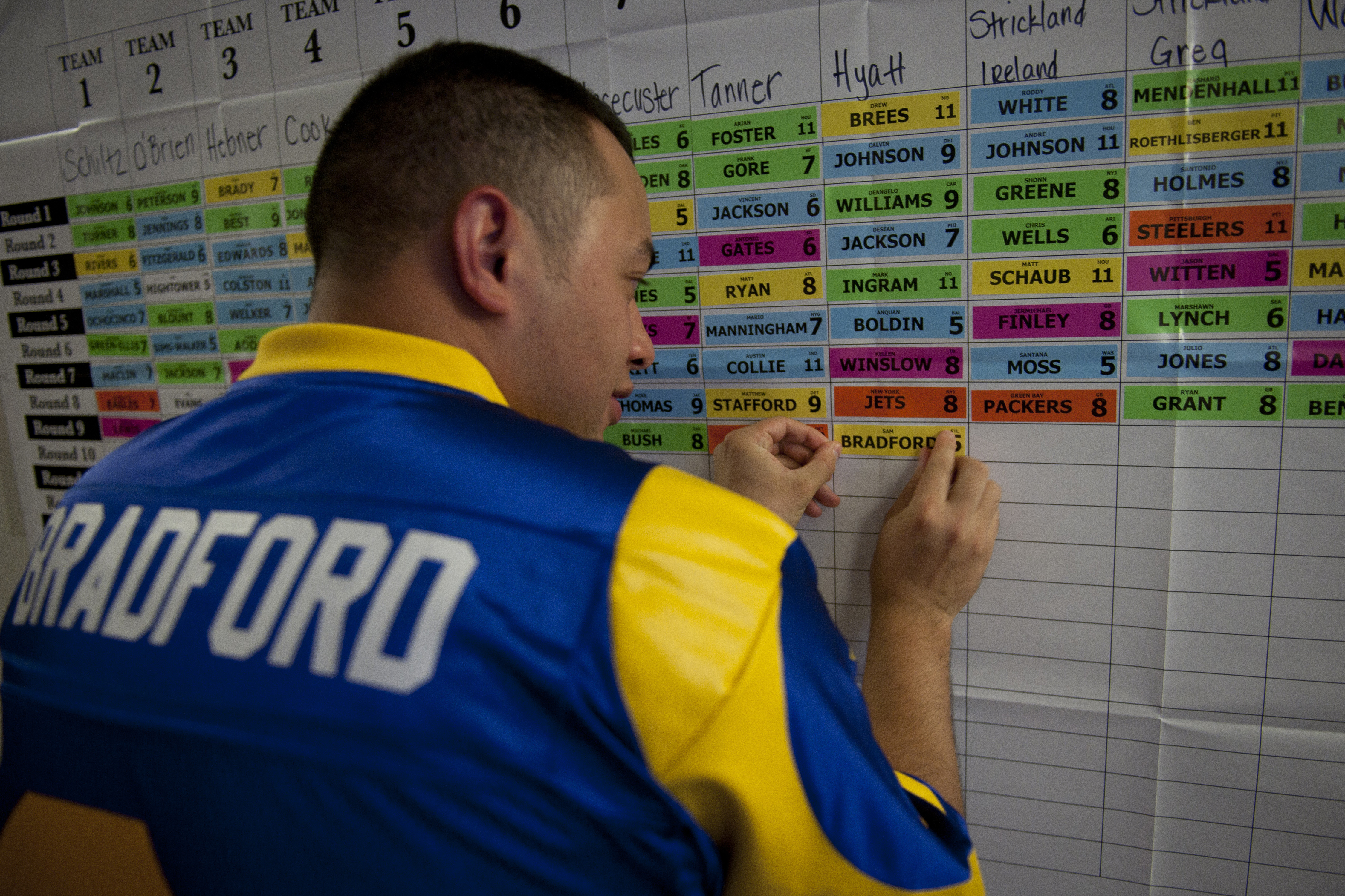 nfl fantasy football live draft