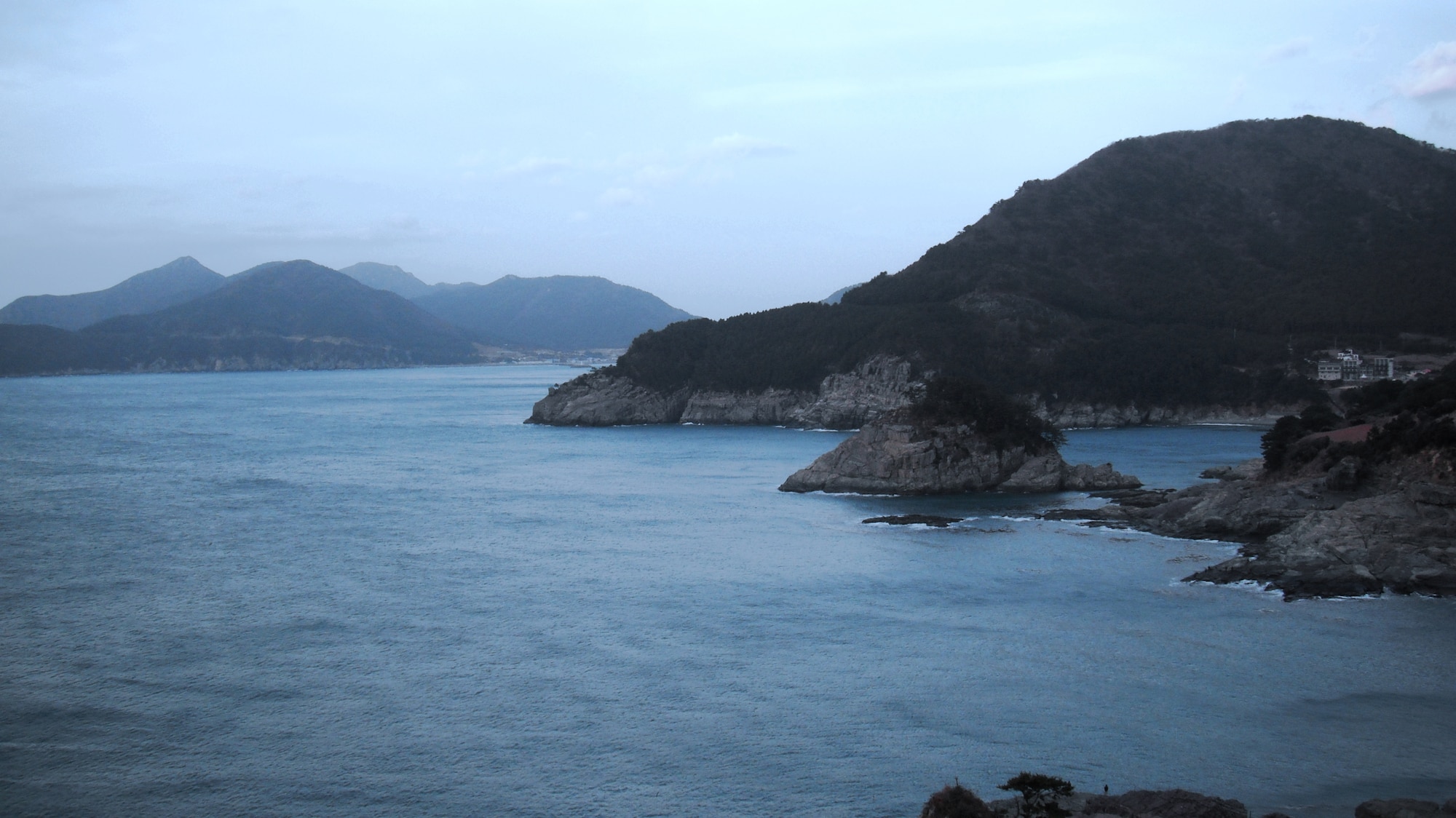 Islands and mountains comprise much of the Geoje district of Hallyeohaesang National Park, Republic of Korea. (U.S. Air Force photo/Staff Sgt. Eric Burks)