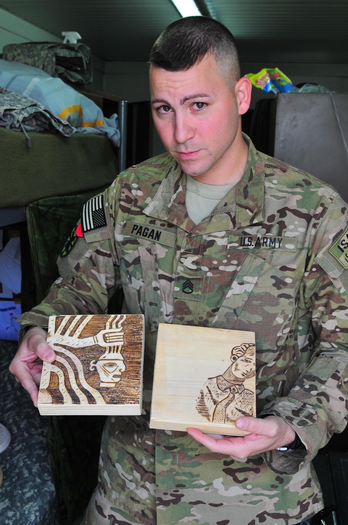 ‘Resolute’ warrior burns his mark