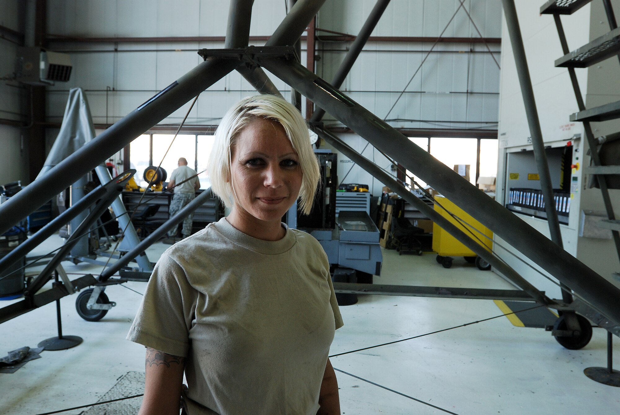 Members of the 433rd Airlift Wing take a moment to reflect on the events of Sept. 11, 2001 during the 10-year anniversary of the attacks. 

"I worked on an agricultural farm in West Texas. I managed the diesel engines that ran the irrigation pivots. I went back to the house to get some water when I saw it on TV," said Tech. Sgt. Shallyn Troutman, 433rd Maintenance Squadron. 
She said she wasn't sure if state borders or roads would be closed. 
"I was scared because my husband was out of state and wouldn't be able to get back," she said.
In the decade since the attacks, Sergeant Troutman said she hasn't had time to reflect on it yet.
"I'm sad we're still at war," she said. "I never had any idea it would be this long." (U.S. Air Force photo/Senior Airman Brian McGloin)