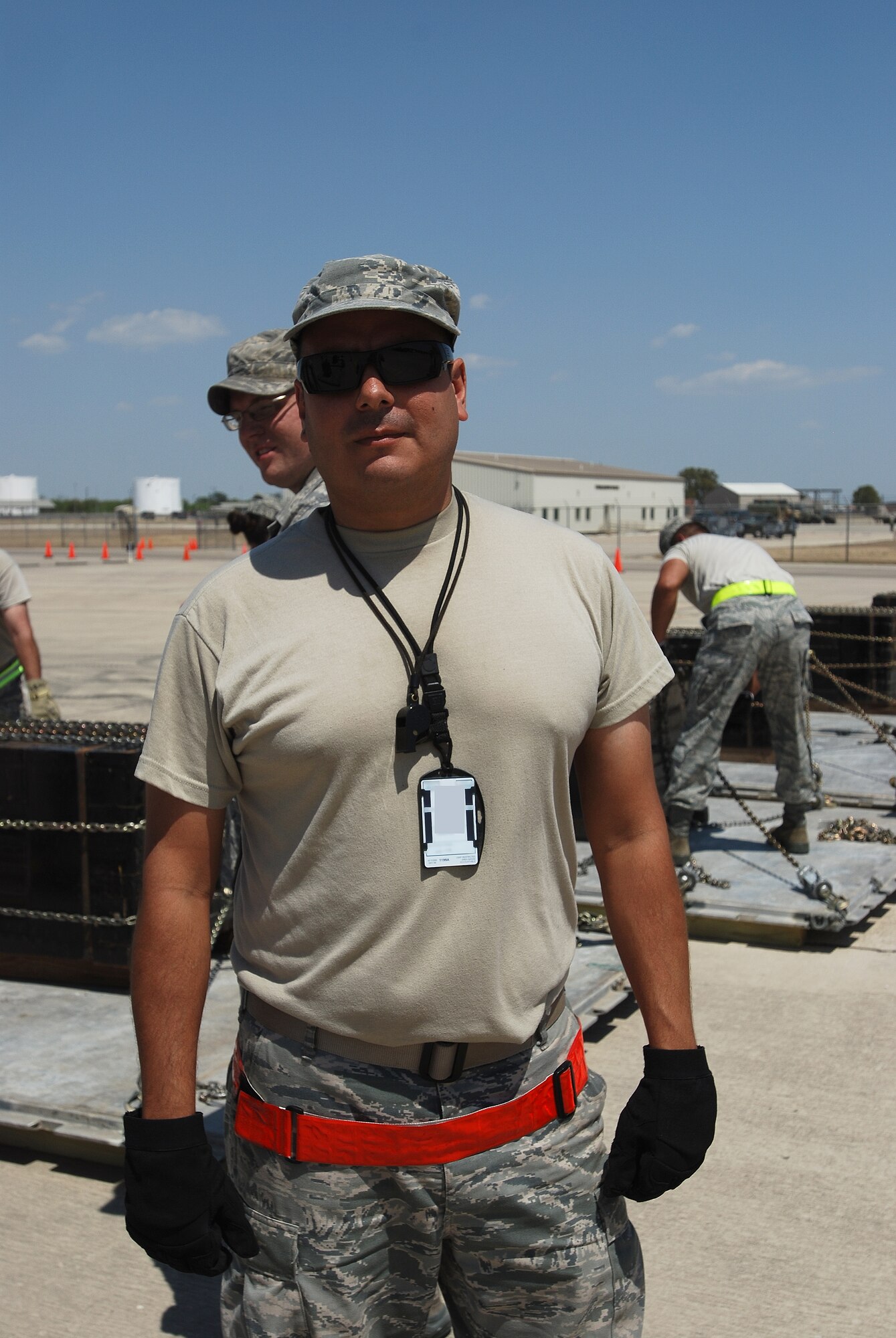 Members of the 433rd Airlift Wing take a moment to reflect on the events of Sept. 11, 2001 during the 10-year anniversary of the attacks. 

"I was sitting in my dining room working on a paper, I was in college," said Tech. Sgt. Arnold Villarreal with the 433rd Aircraft Maintenance Squadron. 

"I am in awe of what happened when the first plane hit," he said. " I stopped what I was working on for school when I saw the second plane hit."

The events of that day solidified for him the reason there is an Air Force Reserve.

"That's the reason we're here -- we're more active in the mission, I have satisfaction (Usama) bin Laden is gone," he said. (U.S. Air Force photo/Senior Airman Brian McGloin)