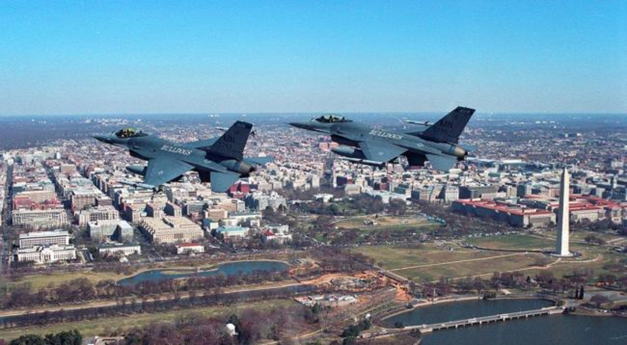 Jets from the 148th Fighter Wing flew combat air patrols over the Washington D.C. area in the months after 9/11.  (Photo courtesy of the 148th Fighter Wing)