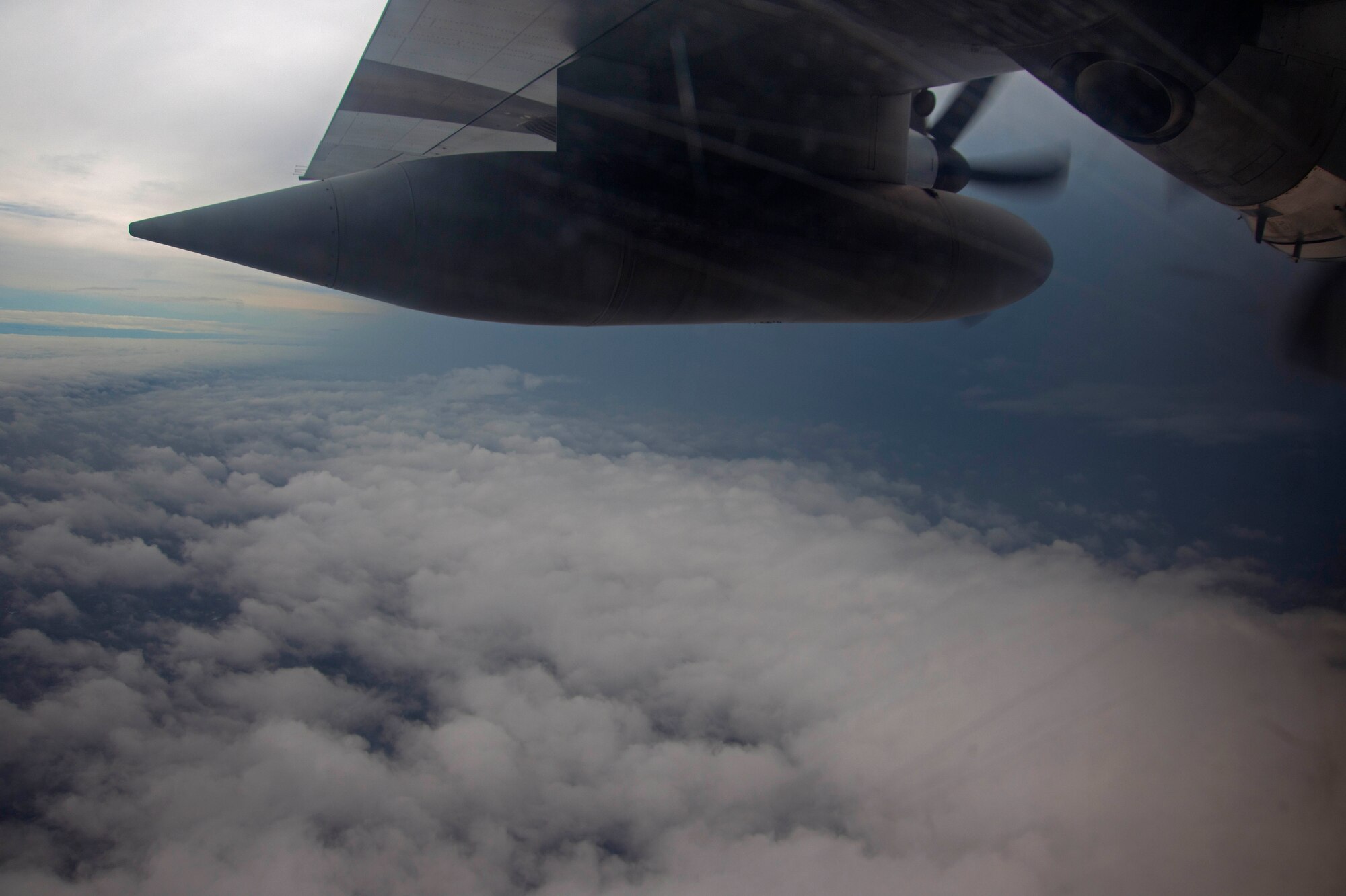 Citizen Airmen from the 53rd Weather Reconnaissance collect and analyze data collected in Tropical Storm Nate, located off the west coast of Mexico, Sept. 9, 2011.  Based out of Keesler Air Force Base, Miss., these 403rd Wing Reservists collect data for the National Hurricane Center in Miami, enabling forecasters there to increase forecasting accuracy by 30 percent.
