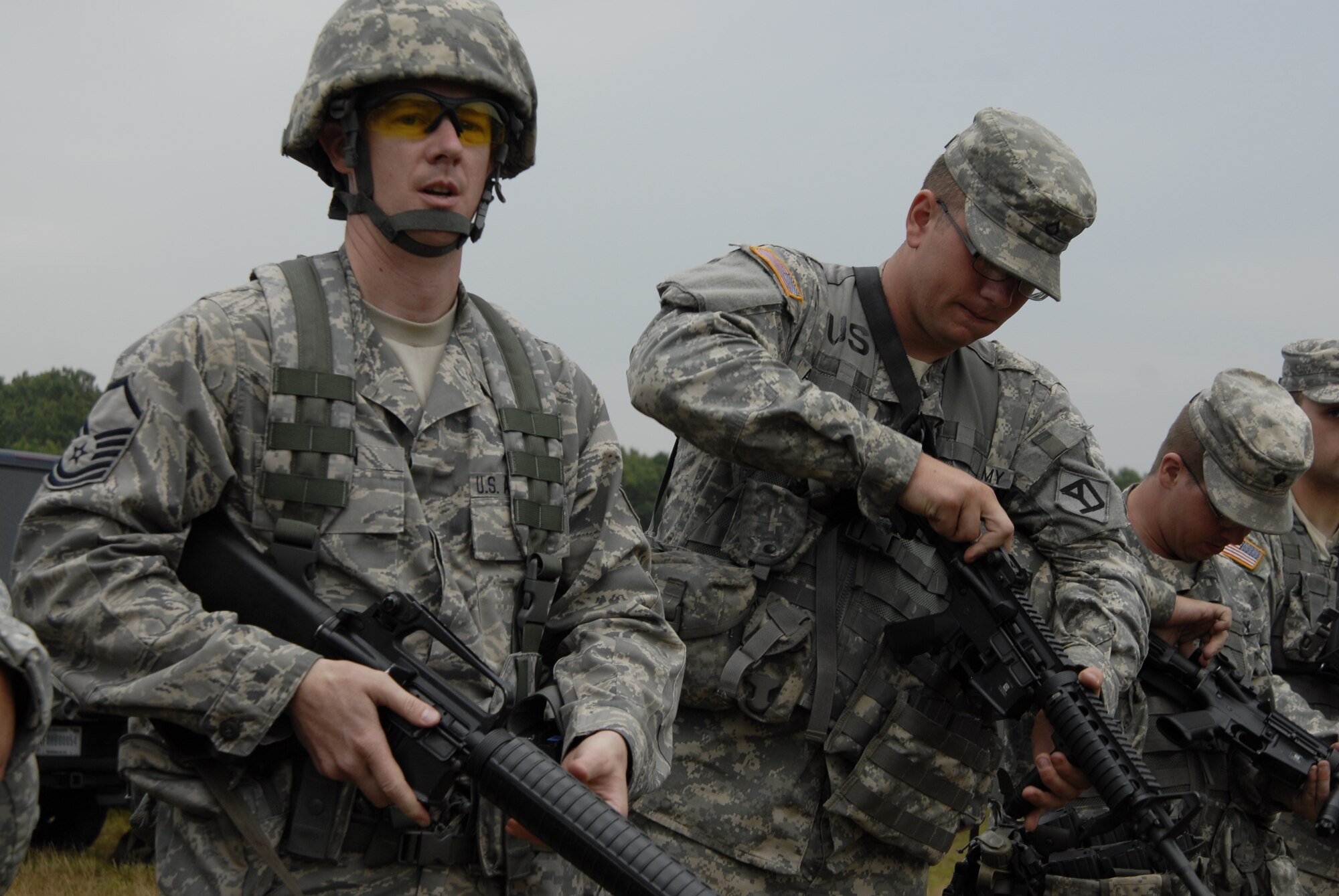 The 2011 State Marksmanship Competition was held from 12-14 August 2011 at Fort Devens, Mass. Units from across the Massachusetts National Guard participated in the nationally sanctioned competition that also served as a valuable training opportunity. Perceived as the favorite of the competition, members of the 104th did not disappoint attaining the highest team scores in the competition.