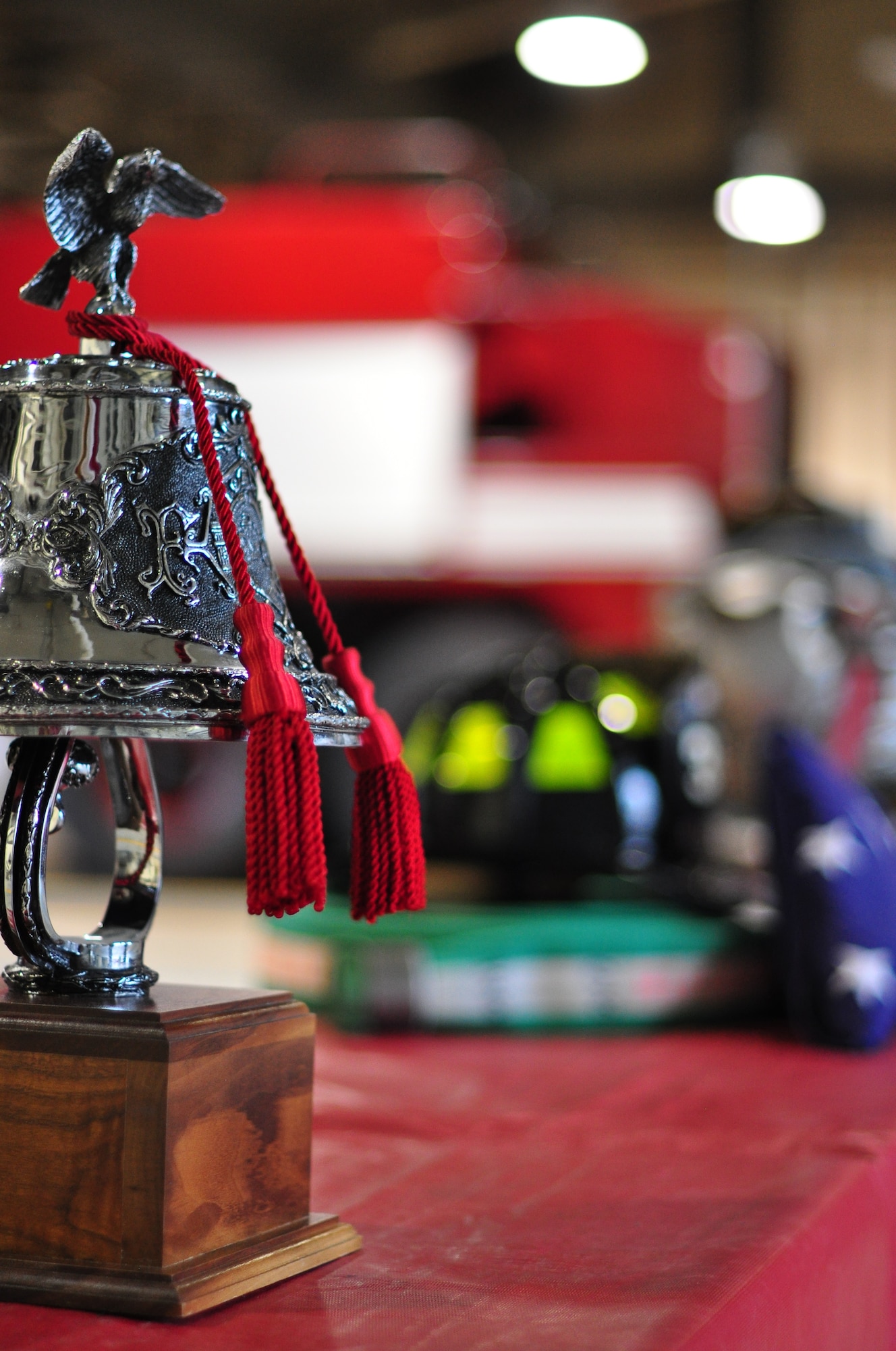 “We will never forget,” is a phrase many Americans have heard thousands of times since Sept. 11, 2001, but for some the words go a bit deeper. The 51st Civil Engineer Squadron fire department held a ceremony here Sept. 11, 2011, to remember and honor the firefighters who lost their lives that fateful day. (U.S. Air Force photo/Tech. Sgt. Chad Thompson)