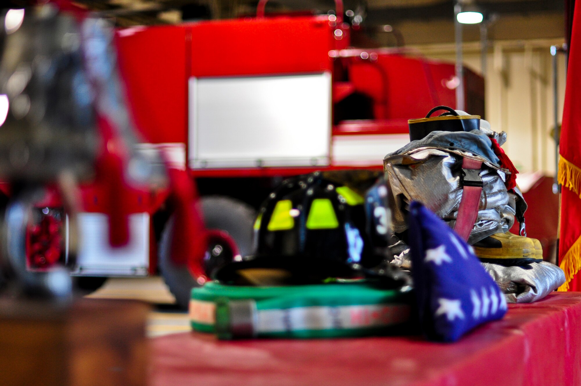 “We will never forget,” is a phrase many Americans have heard thousands of times since Sept. 11, 2001, but for some the words go a bit deeper. The 51st Civil Engineer Squadron fire department held a ceremony here Sept. 11, 2011, to remember and honor the firefighters who lost their lives that fateful day. (U.S. Air Force photo/Tech. Sgt. Chad Thompson)