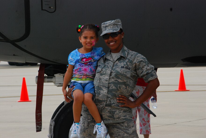 JOINT BASE ANDREWS, Md. -- The 459th Air Refueling Wing held its annual Family Fun Day at the fuel cell hangar here, Sept. 10. A barbecue and fun-filled events took place such as, face painting, dunking booth contests and a live performance from country music artist and former American Idol contestant Bucky Covington. (U.S. Air Force photo/Senior Airman Amber Russell)   