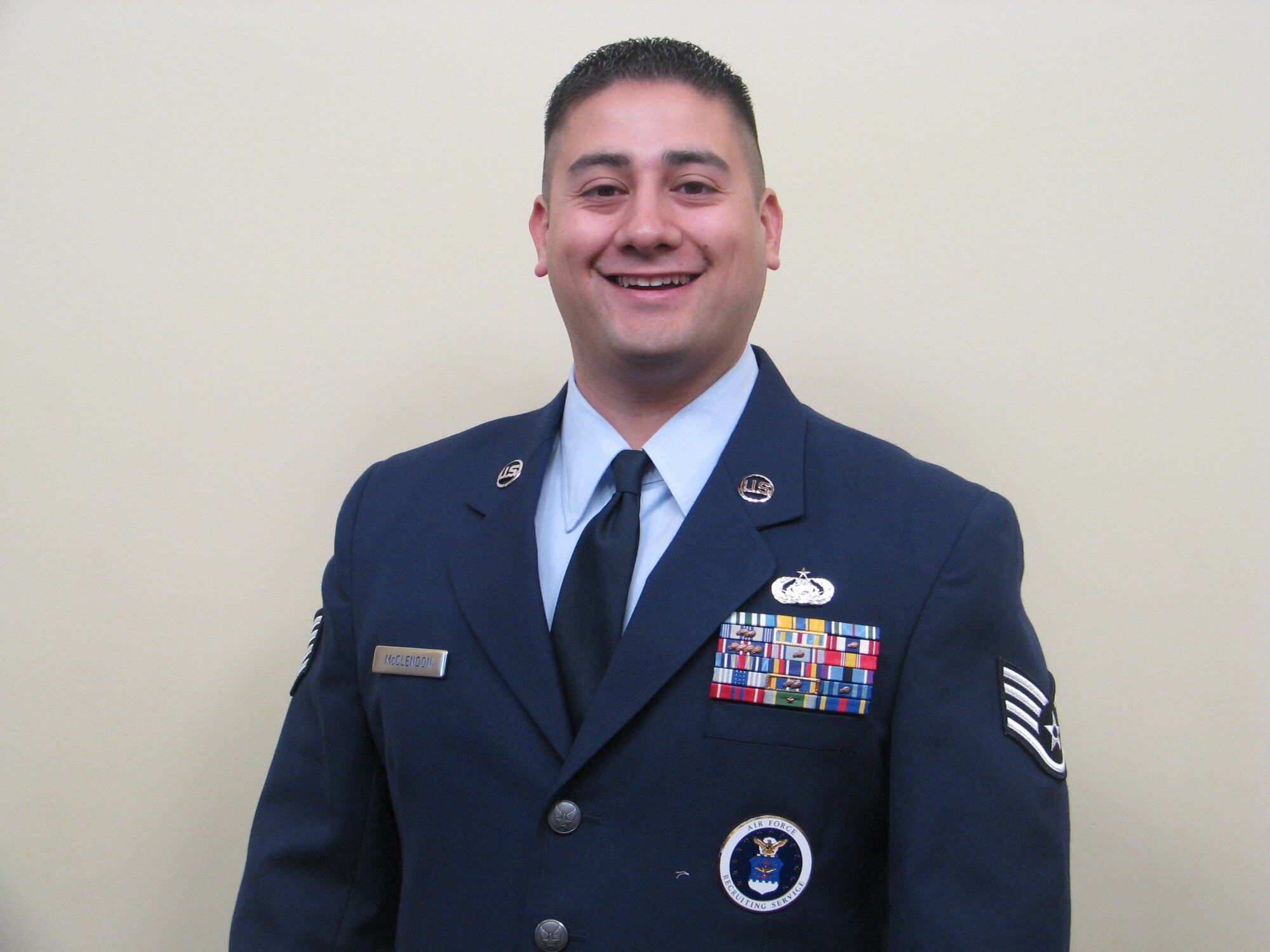 Staff Sgt. Christopher Scott McClendon, 338th Recruiting Squadron enlisted accessions recruiter, joined the Air Force 10 years ago because of a strong Air Force heritage in his family.