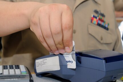 The Joint Base Charleston - Weapons Station Galley now accepts credit and debit cards to make it easier for Sailors to pay for their meals. (U.S. Navy photo/Mass Communications Specialist Jennifer Hudson)