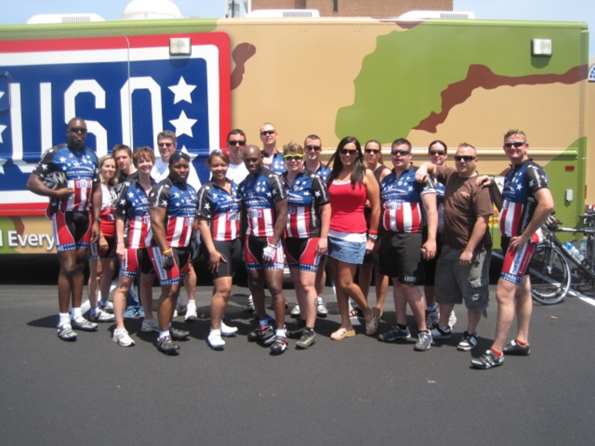 Members of the Fort Eustis Warrior Transition Unit will finish Ride 2 Recovery Sunday at the Pentagon Memorial in Northern Virginia. They started Sept. 11 at Liberty State Park, in view of Ground Zero and the newly opened 9/11 Memorial. (Courtesy photo)