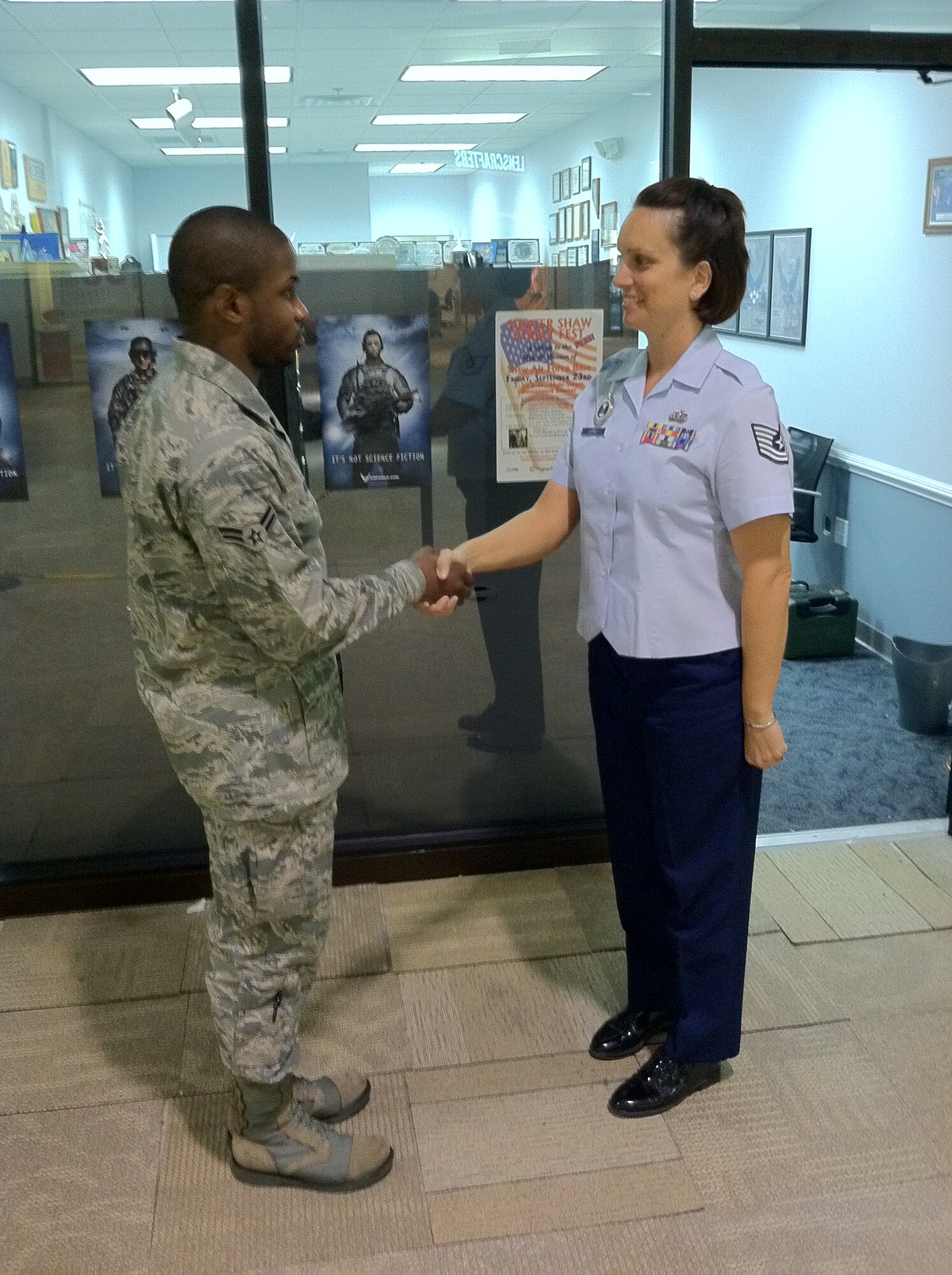 Tech. Sgt. Bethany L. Lopez, 337th Recruiting Squadron recruiter from Dearborn Mich., joined the Air Force 14 years ago because she was tired of working three jobs and sliding further into debt. Lopez finds inspiration in seeing her recruits become Airmen.