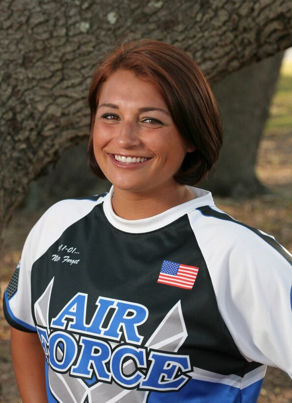 Air Force Staff Sgt. Lindsay Ciullo with the 446th Aeromedical Staging Squadron, McChord Field, Wash., has made the Women's Air Force Softball Team, which practices out of Tyndal Air Force Base, Fla., for the fourth year in a row. This is her first year playing for the team as a Reservist after playing her first three on active duty. The Sweet Home, Ore. resident will be aiding her team in the Armed Forces Softball Tournament at Pensacola Naval Air Station, Fla. beginning Sept. 19, 2011. (U.S. Air Force photo by Chris Cokeing)