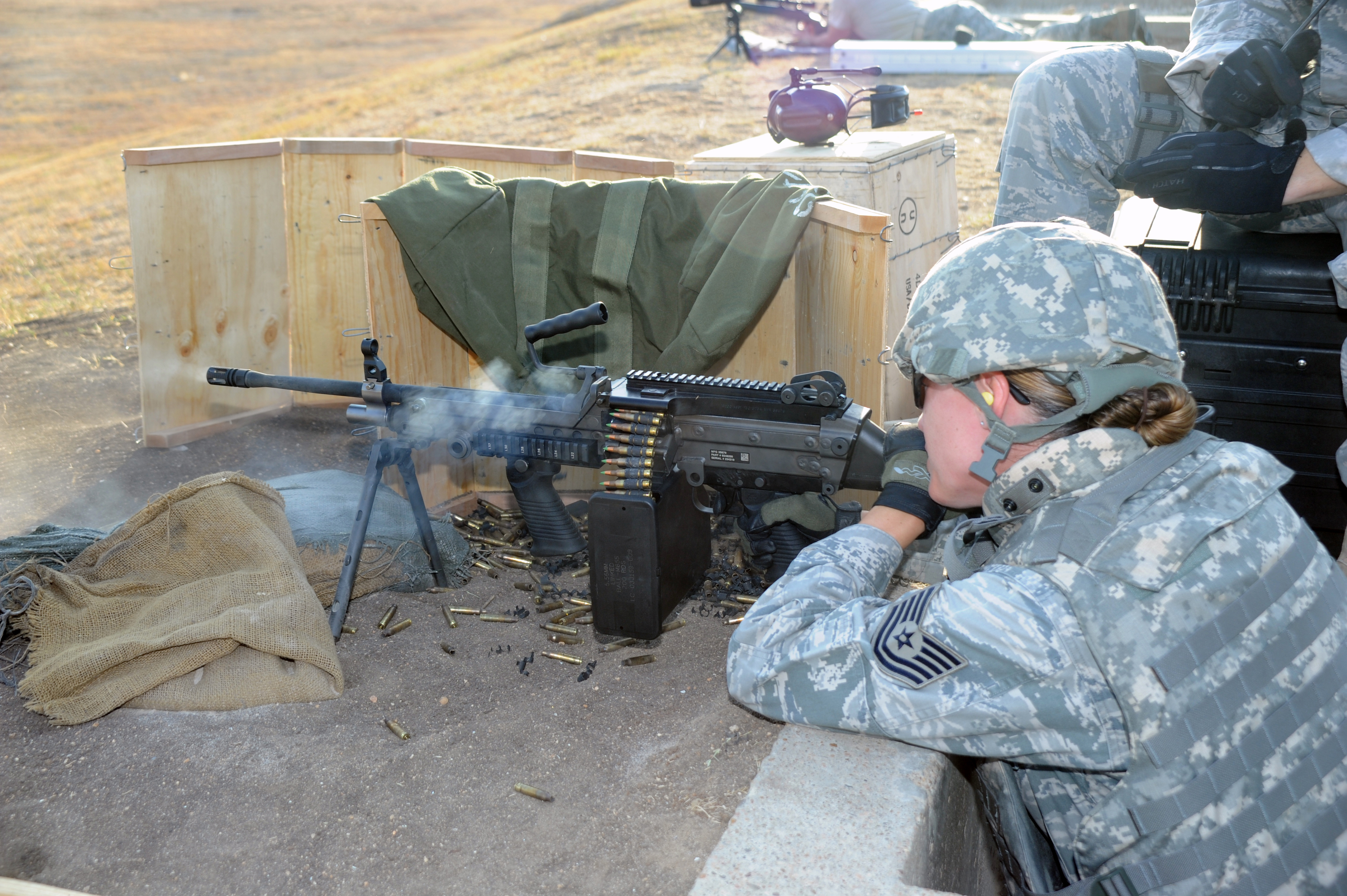 Machine gun training