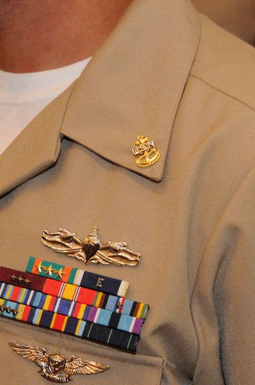 After a six-week Chief Petty Officer Induction Season, chief selects are able to wear the coveted fouled anchor signifying that they are now "the Chief." (U.S. Navy photo/Mass Communication Specialist 1st Class Jennifer Hudson)