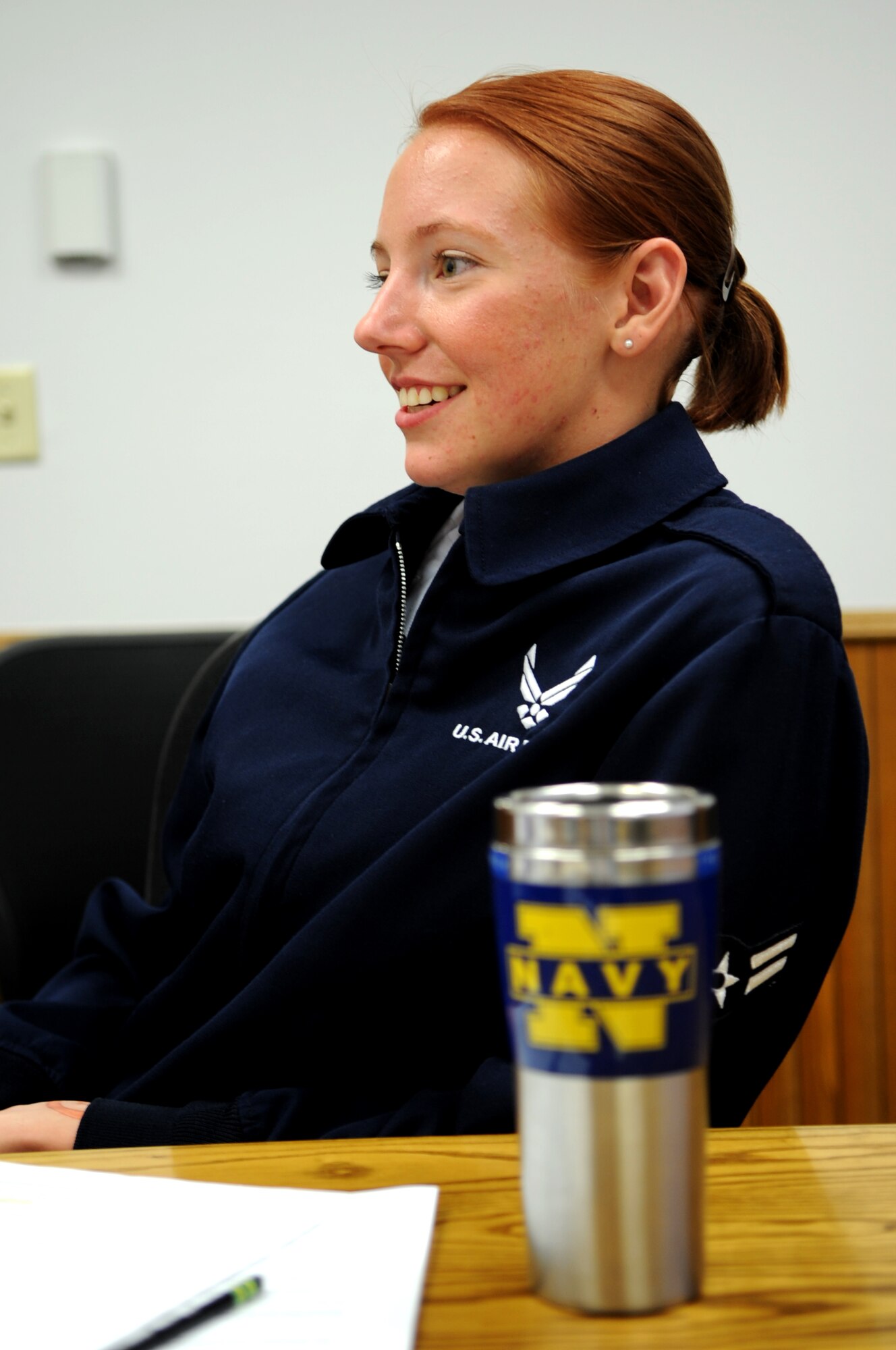 Airman 1st Class Rebecca Andrew, 319th Contracting Flight, is the Warrior of the Week at Grand Forks Air Force Base Sept. 22 to 29. Warrior of the Week recognizes everyday Airmen performing their every day jobs. (U.S. Air Force photo/Senior Airman Priscilla M. Christensen)