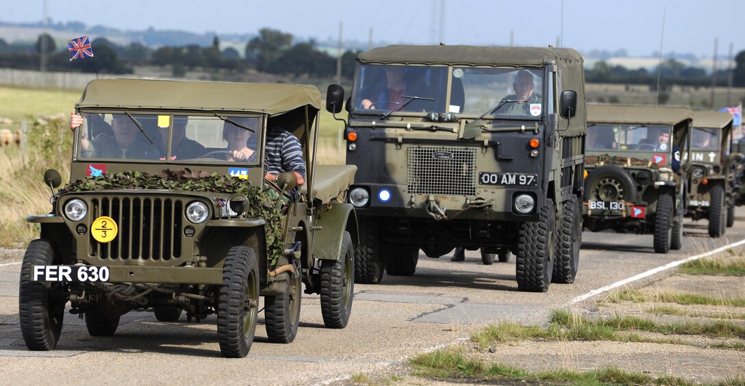 RAF BARFORD ST. JOHN, United Kingdom - 1940's era military vehicles were on display by the Military Vehicle Trust during the 70th Anniversary of the base Sept. 16. (U.S. Air Force photo by Tech. Sgt. John Barton)