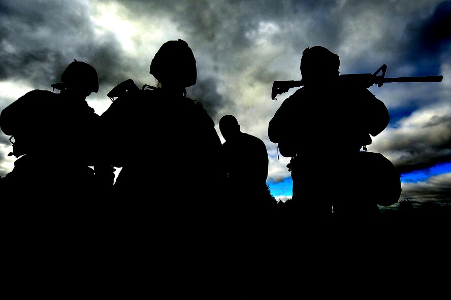 MINOT AIR FORCE BASE, N.D. – Members of the 91st Security Forces Group participates in the second annual Global Strike Challenge tryouts at U-01 training center here Sept. 21. The GSC is a competition where Air Force Intercontinental Ballistic Missile and bomber forces compete against one another to be recognized as the best at what they do in the command. The challenge will be held at Barksdale AFB, La. (U.S. Air Force Photo / Senior Airman Jesse Lopez)